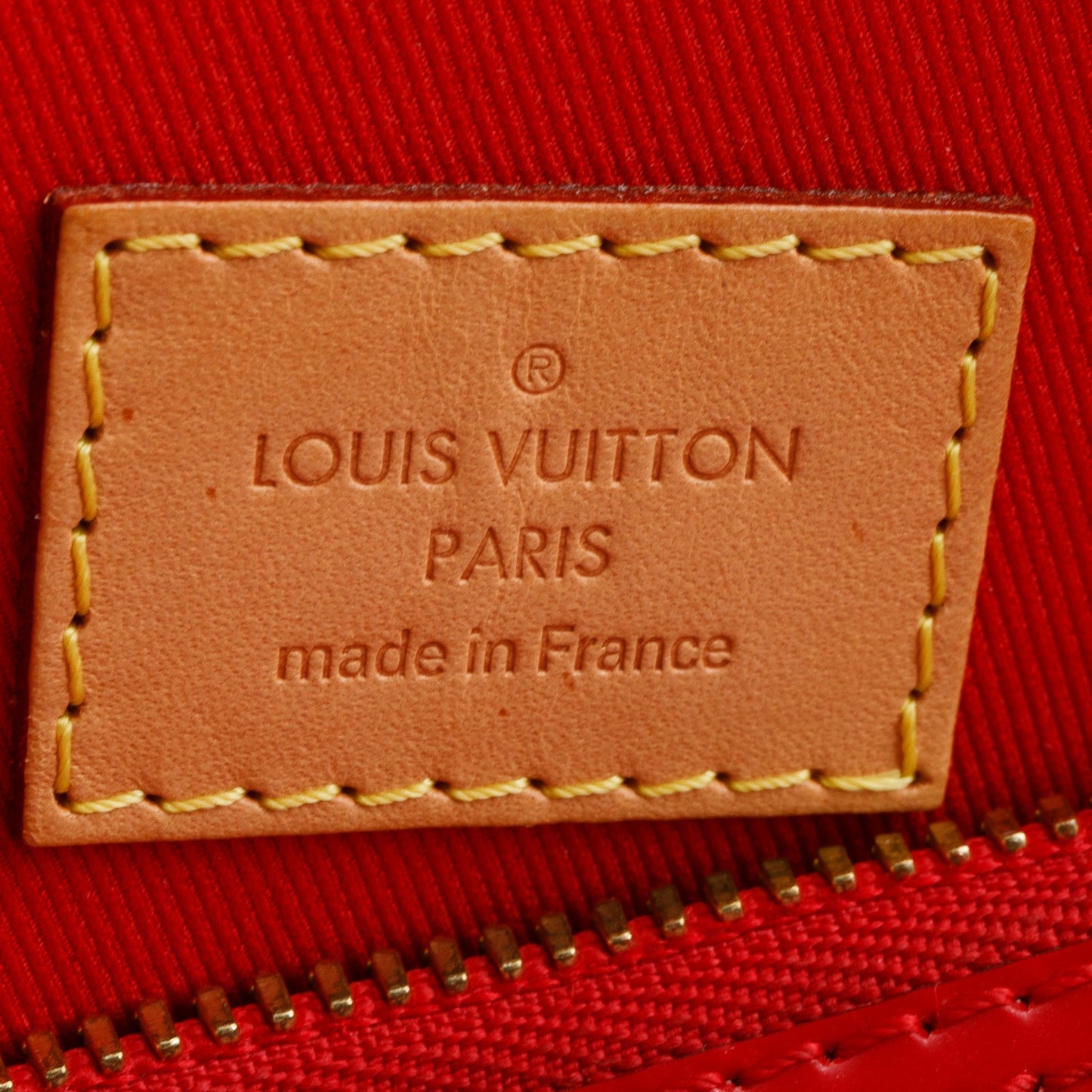 Louis Vuitton Red Monogram Vernis Leather Alma BB