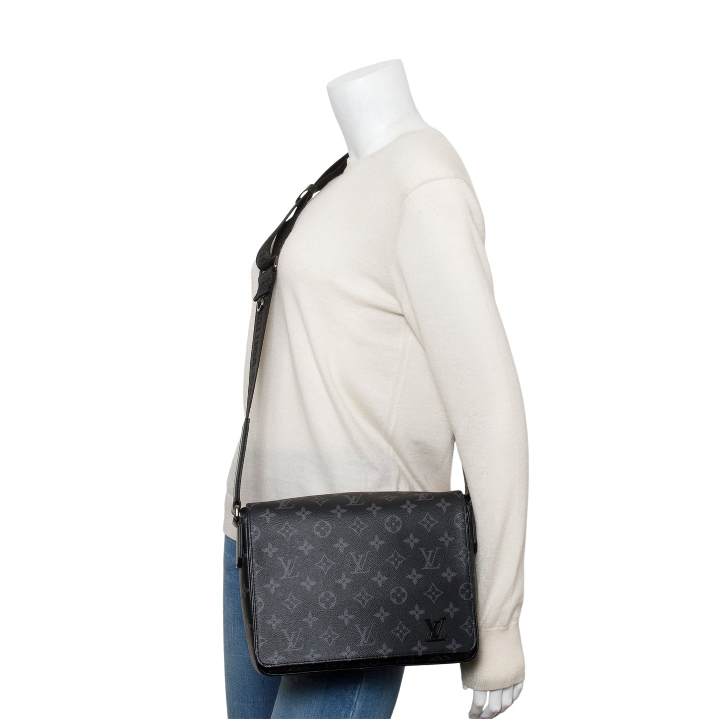 Louis Vuitton 2023 Monogram Eclipse District PM Bag