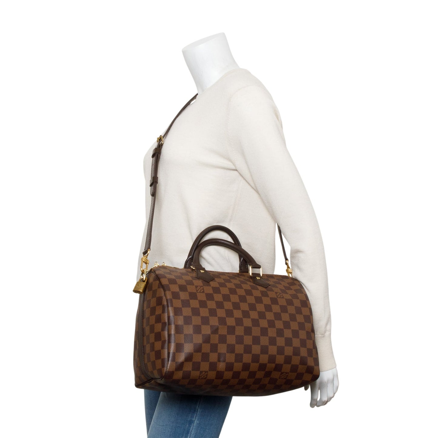 Louis Vuitton Damier Ebene Speedy Bandouliere 30