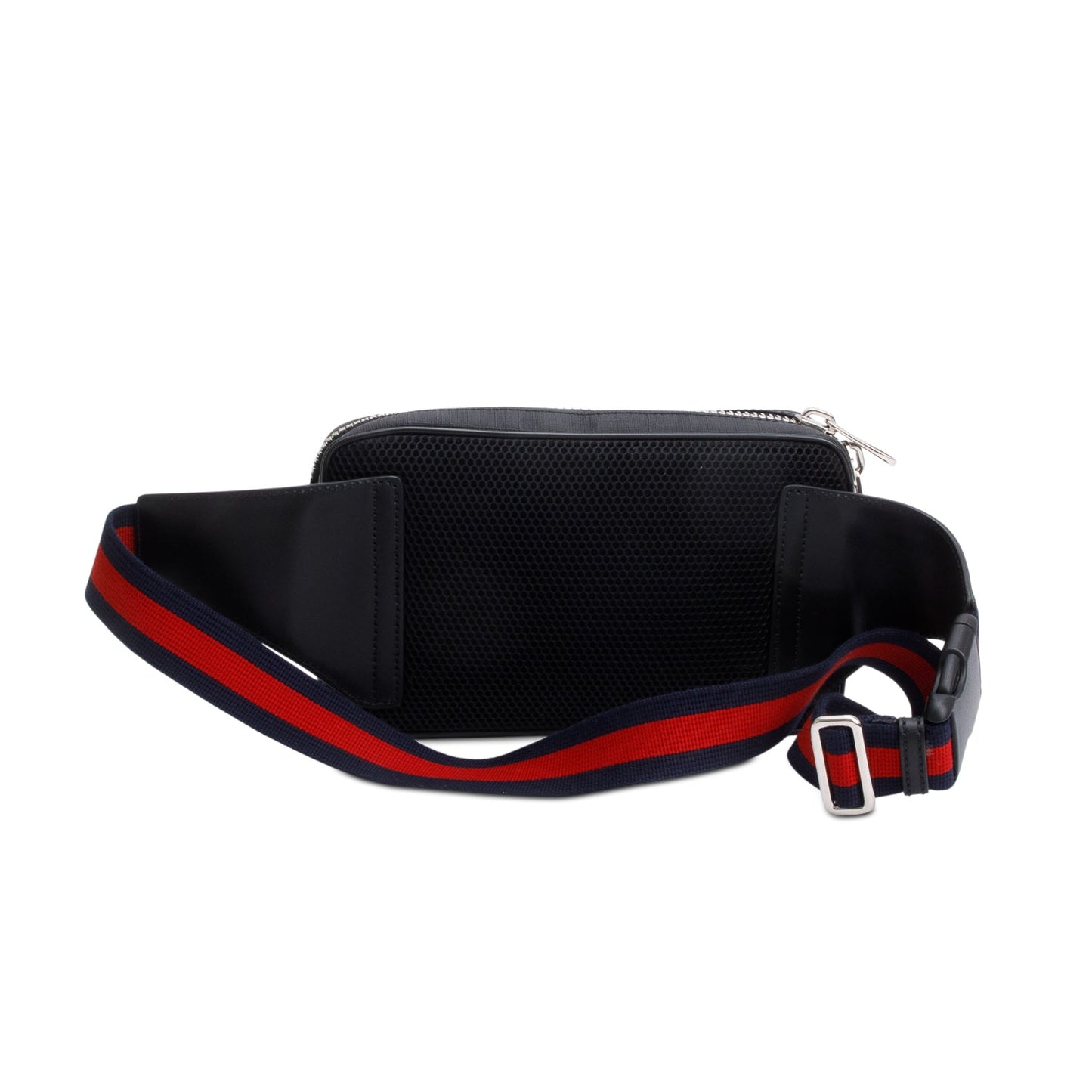 Gucci Black GG Supreme Belt Bag with Zip Pocket
