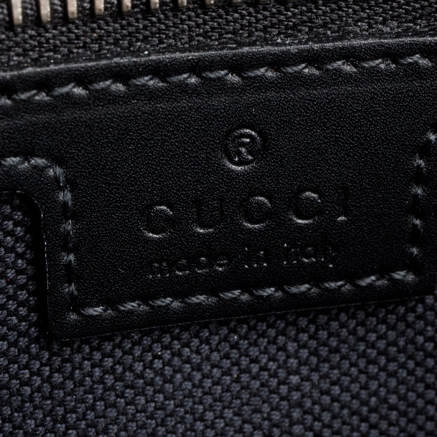 Gucci Black GG Supreme Belt Bag with Zip Pocket