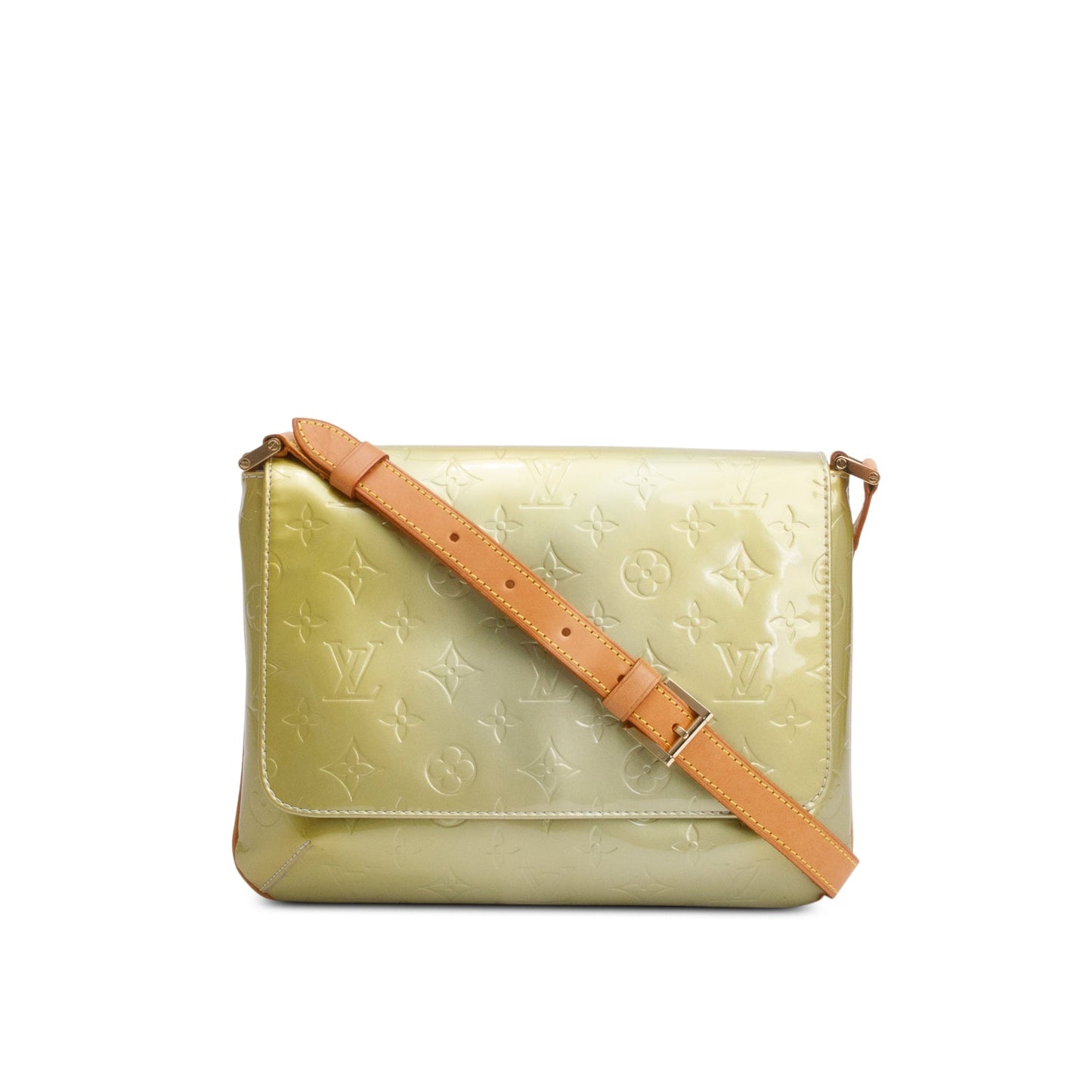 Louis Vuitton Green Monogram Vernis Thompson Shoulder Bag