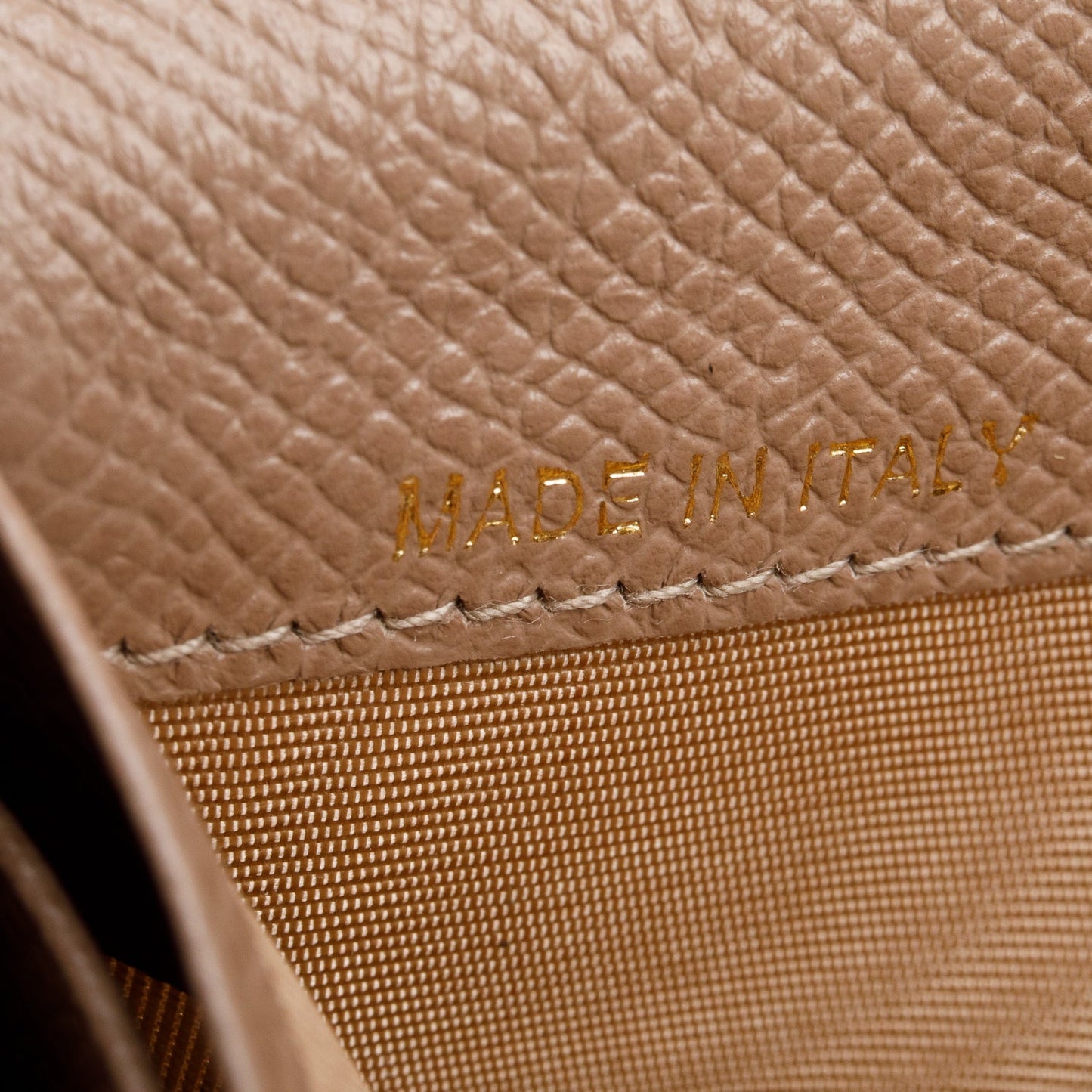 Valentino Beige Leather Flip-lock Continental Wallet