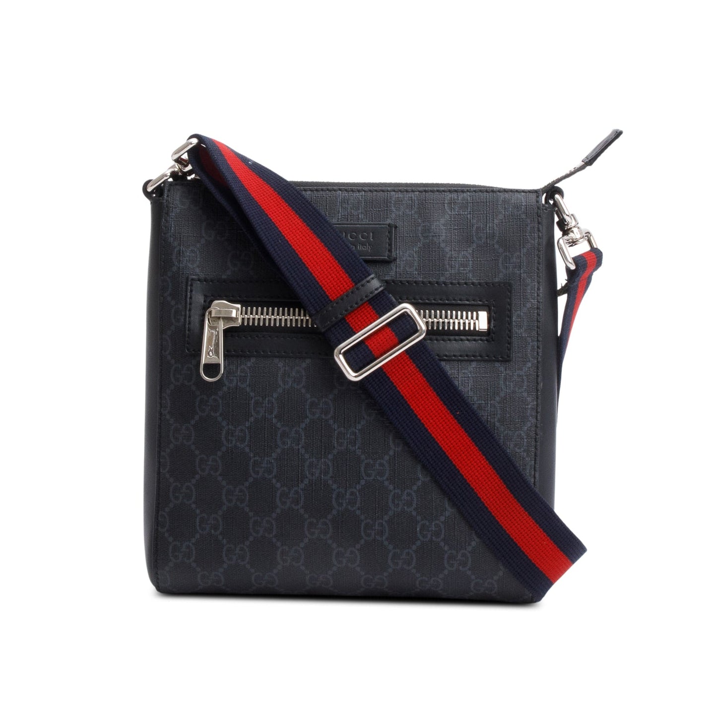 Gucci Black GG Supreme Small Messenger Bag