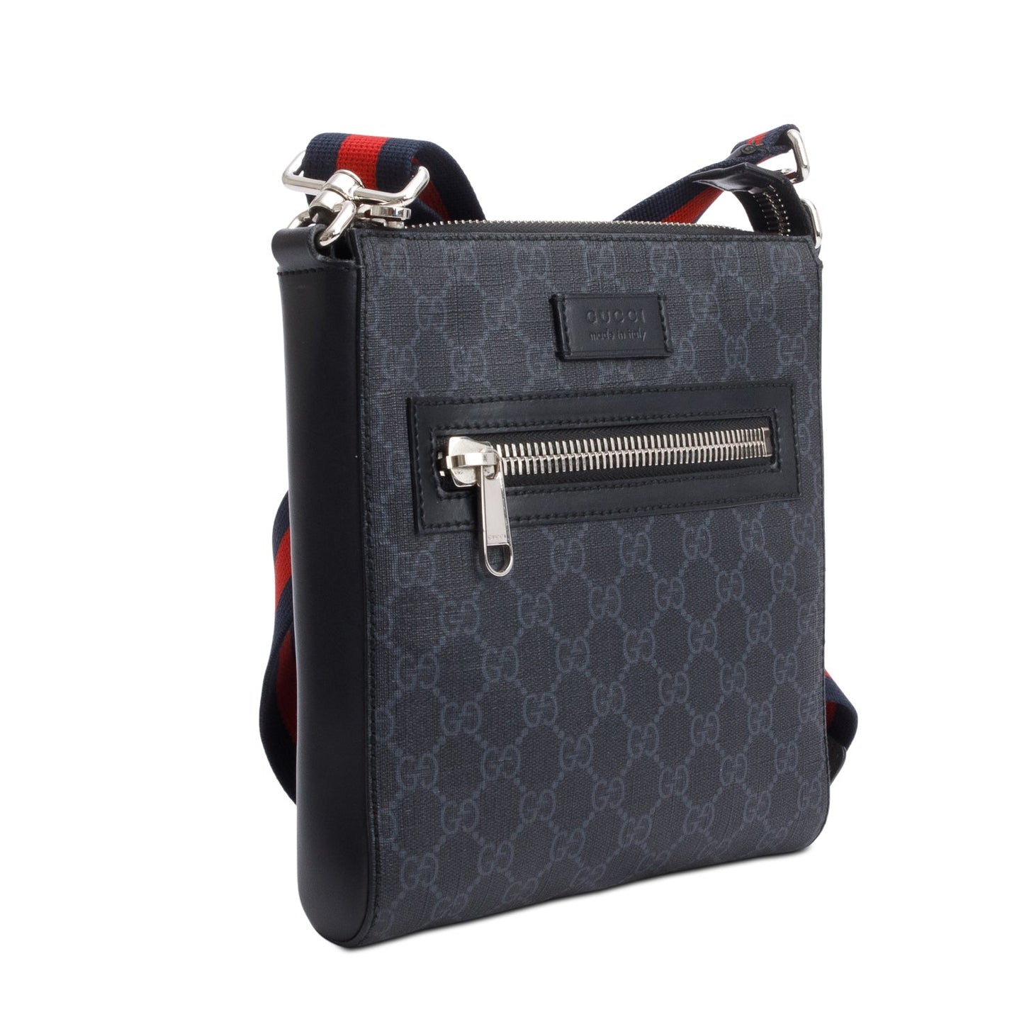 Gucci Black GG Supreme Small Messenger Bag