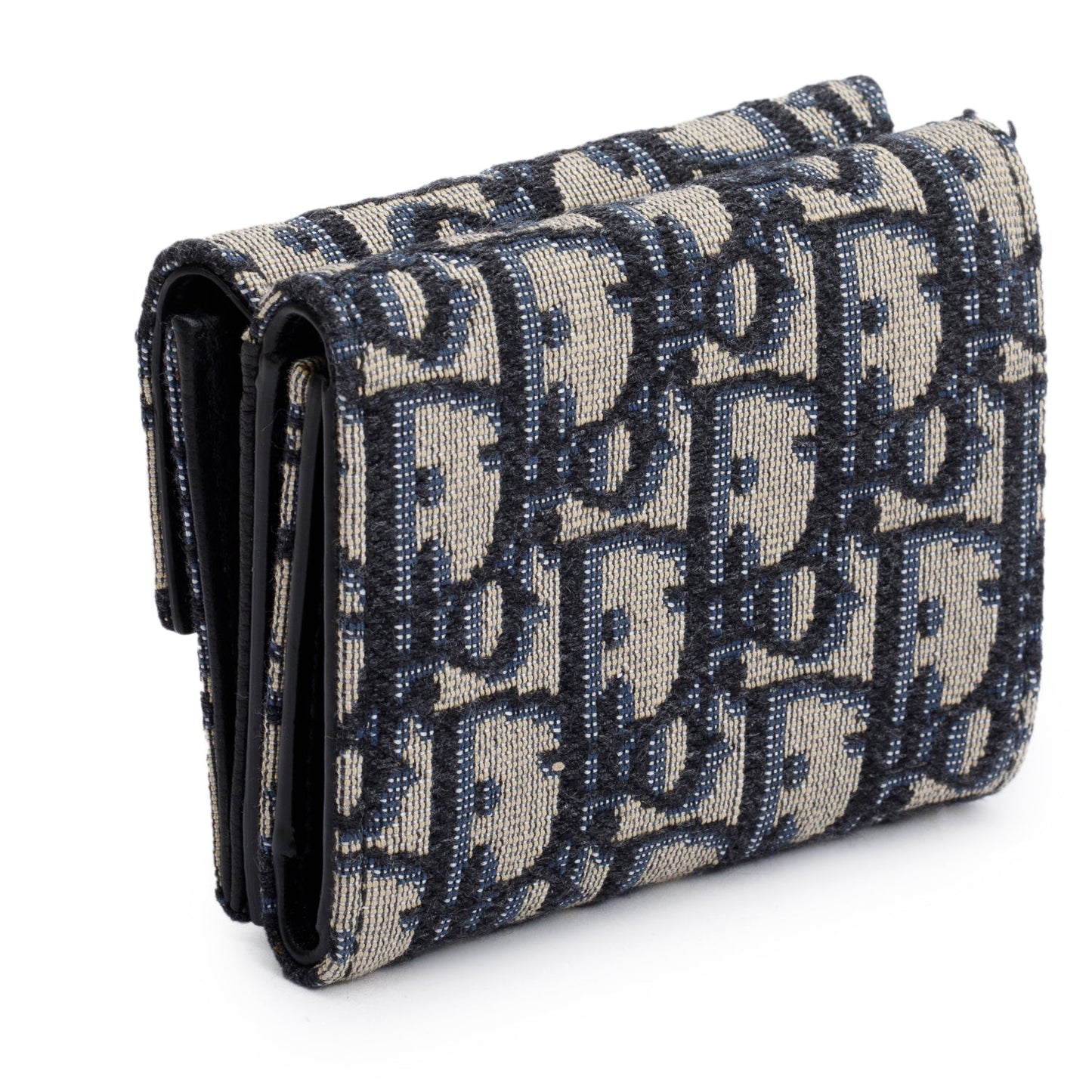Christian Dior 2020 Oblique Jacquard Trifold Compact Wallet