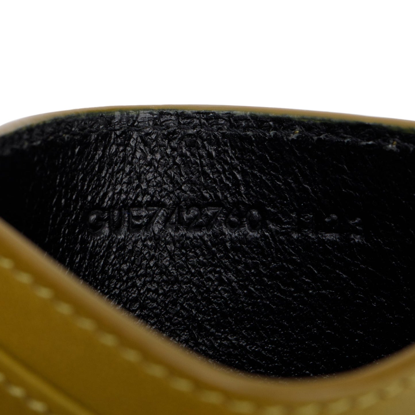 Saint Laurent 2023 Olive Drab Quilted Cassandre Leather Card Case
