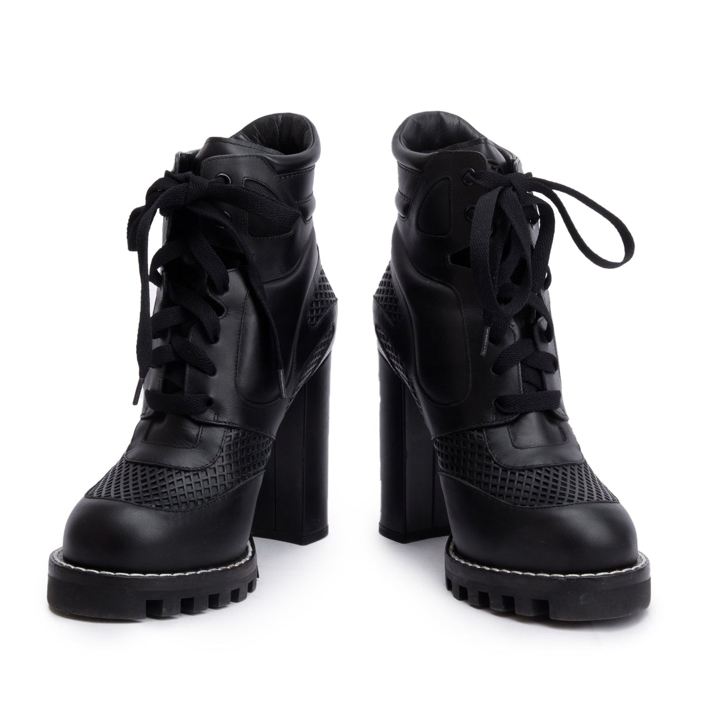 Louis Vuitton Black Digital Gate Ankle Boots, Size 38