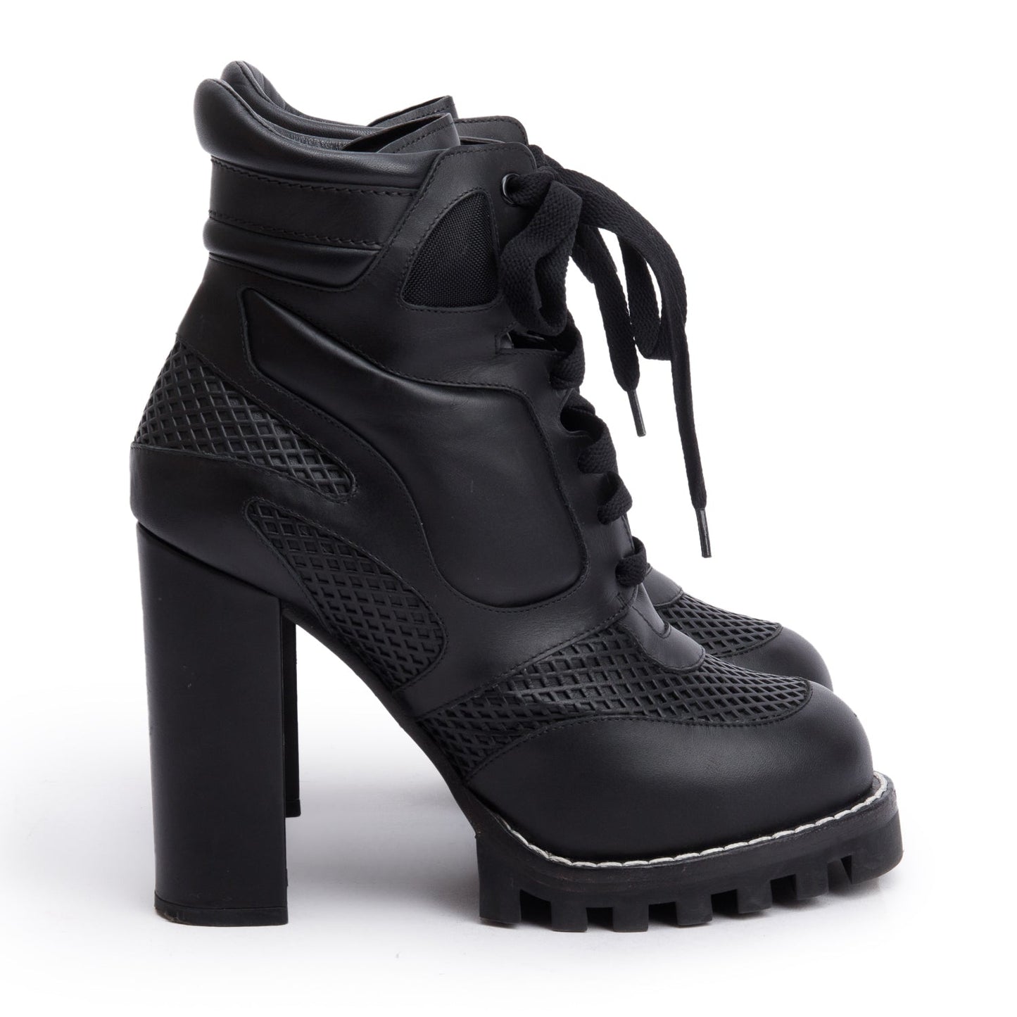 Louis Vuitton Black Digital Gate Ankle Boots, Size 38