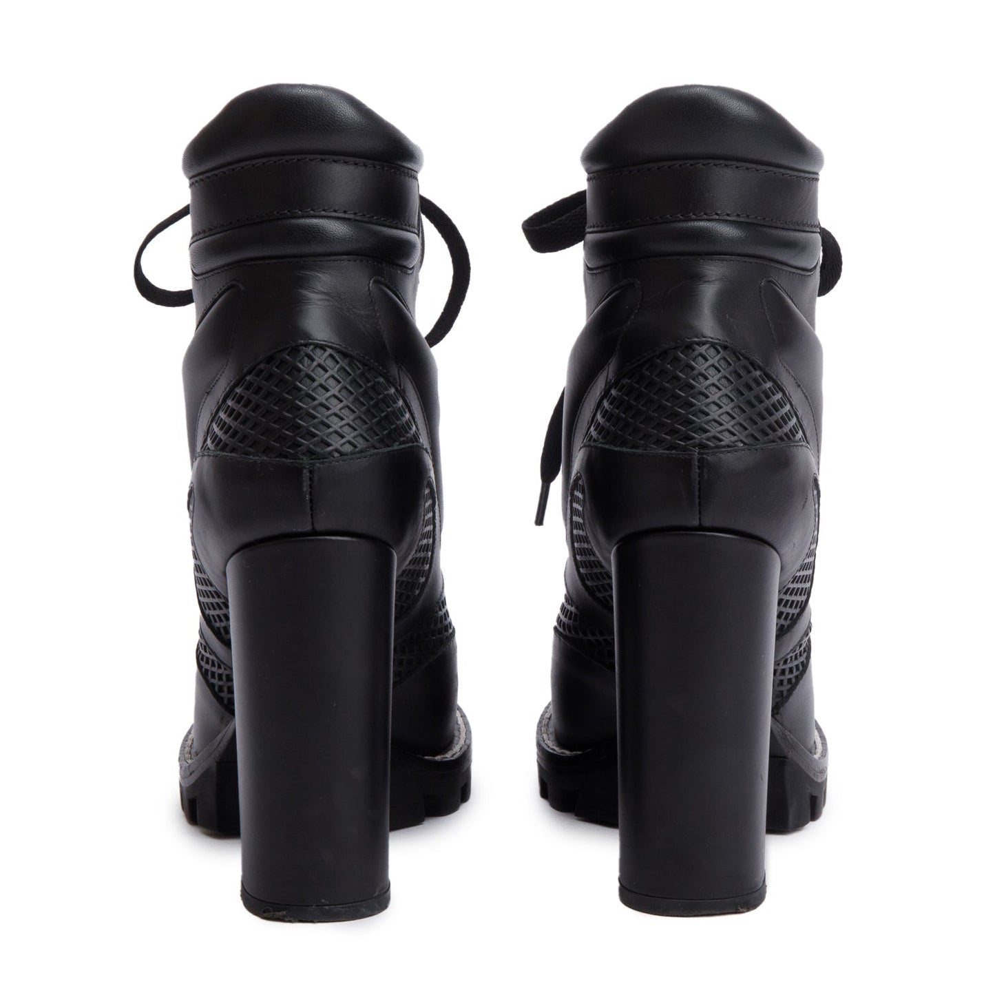 Louis Vuitton Black Digital Gate Ankle Boots, Size 38