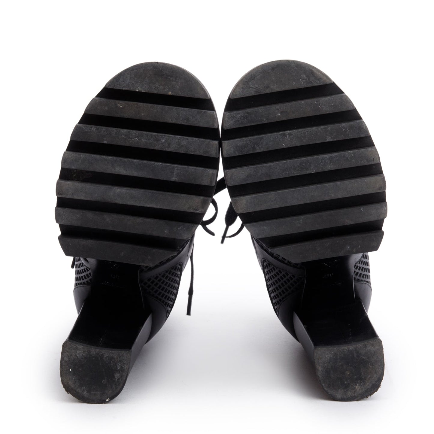 Louis Vuitton Black Digital Gate Ankle Boots, Size 38