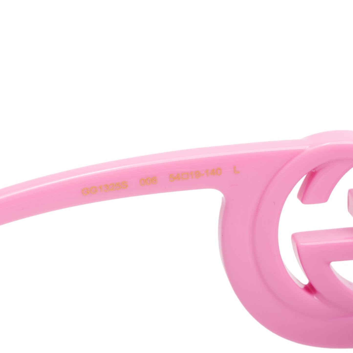 Gucci GG1325S Pink Interlocking GG Rectangle Sunglasses
