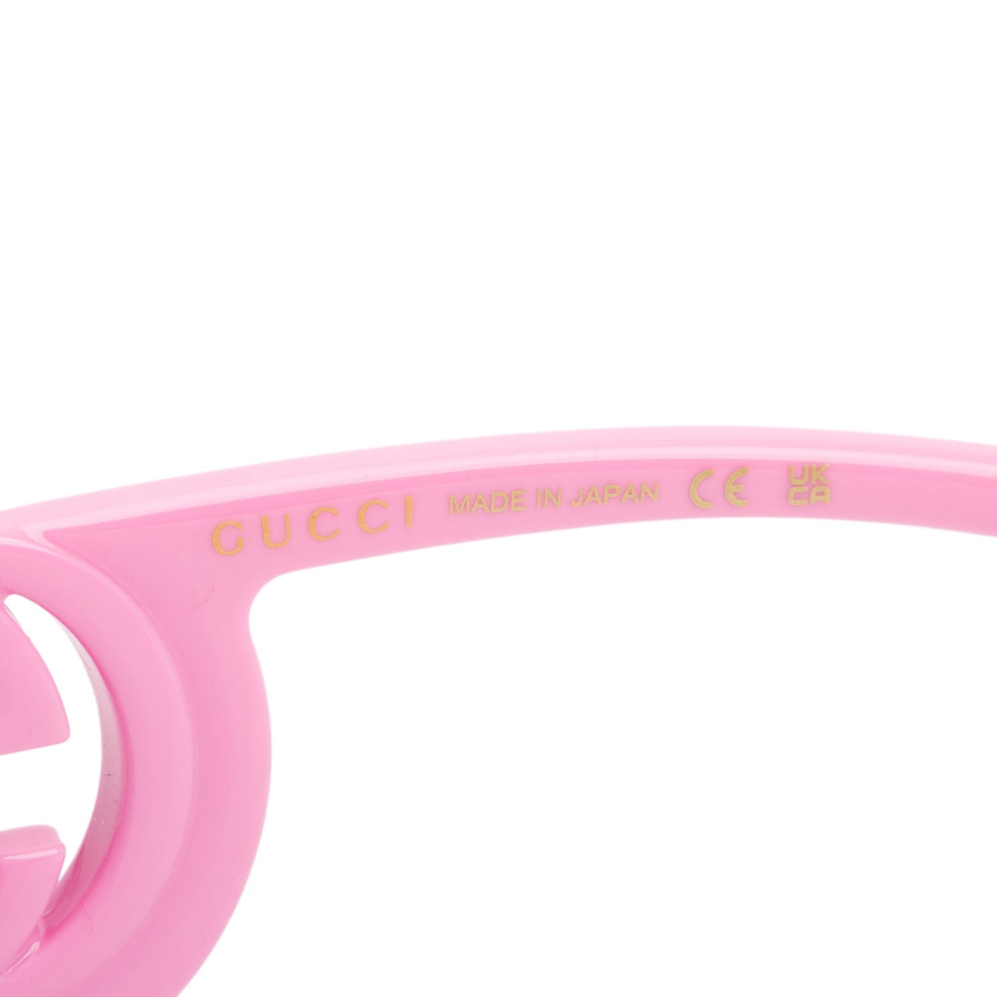 Gucci GG1325S Pink Interlocking GG Rectangle Sunglasses