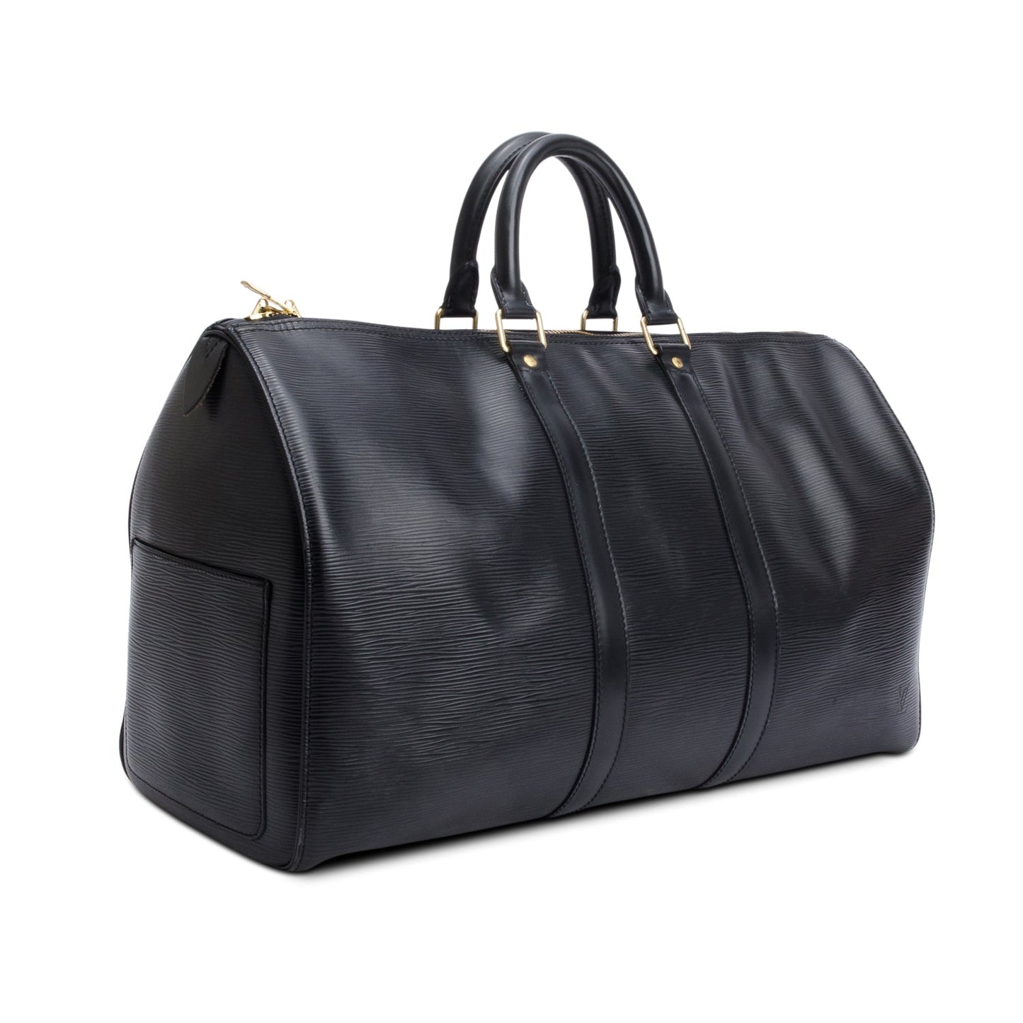 Louis Vuitton Black Epi Leather Keepall 45