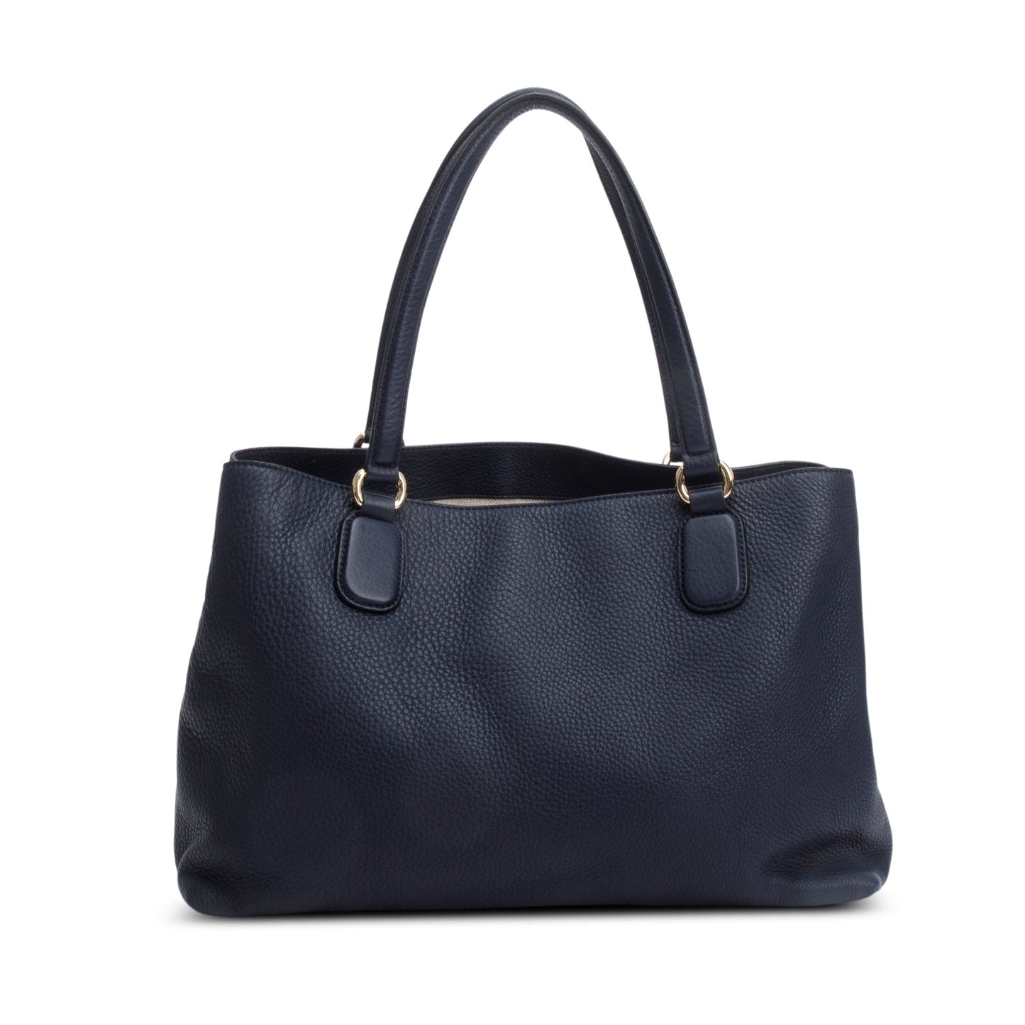 Gucci Navy Grained Leather Medium Soho Working Tote
