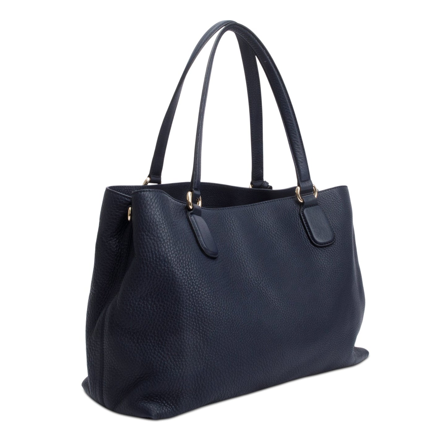 Gucci Navy Grained Leather Medium Soho Working Tote