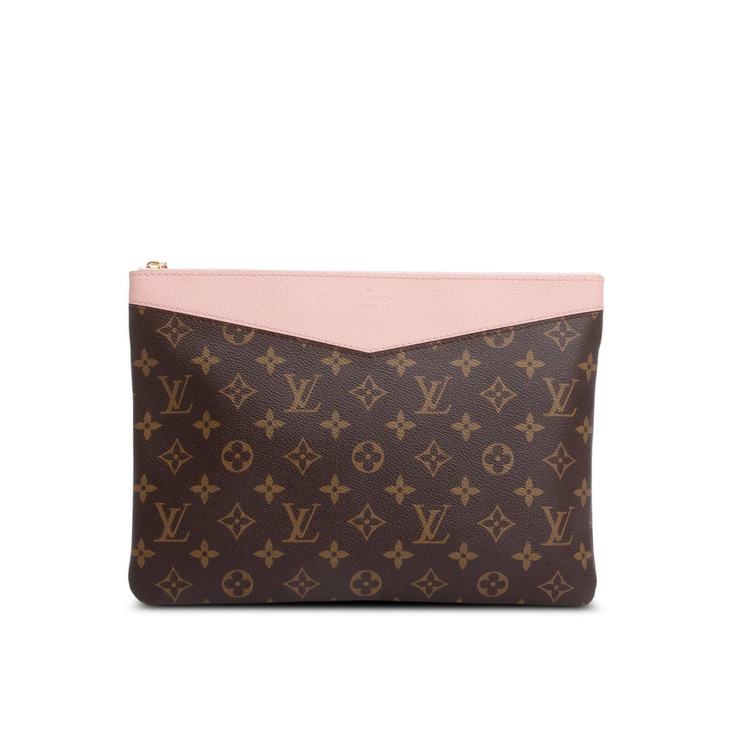 Louis Vuitton Monogram Pink Leather Trim Daily Pouch