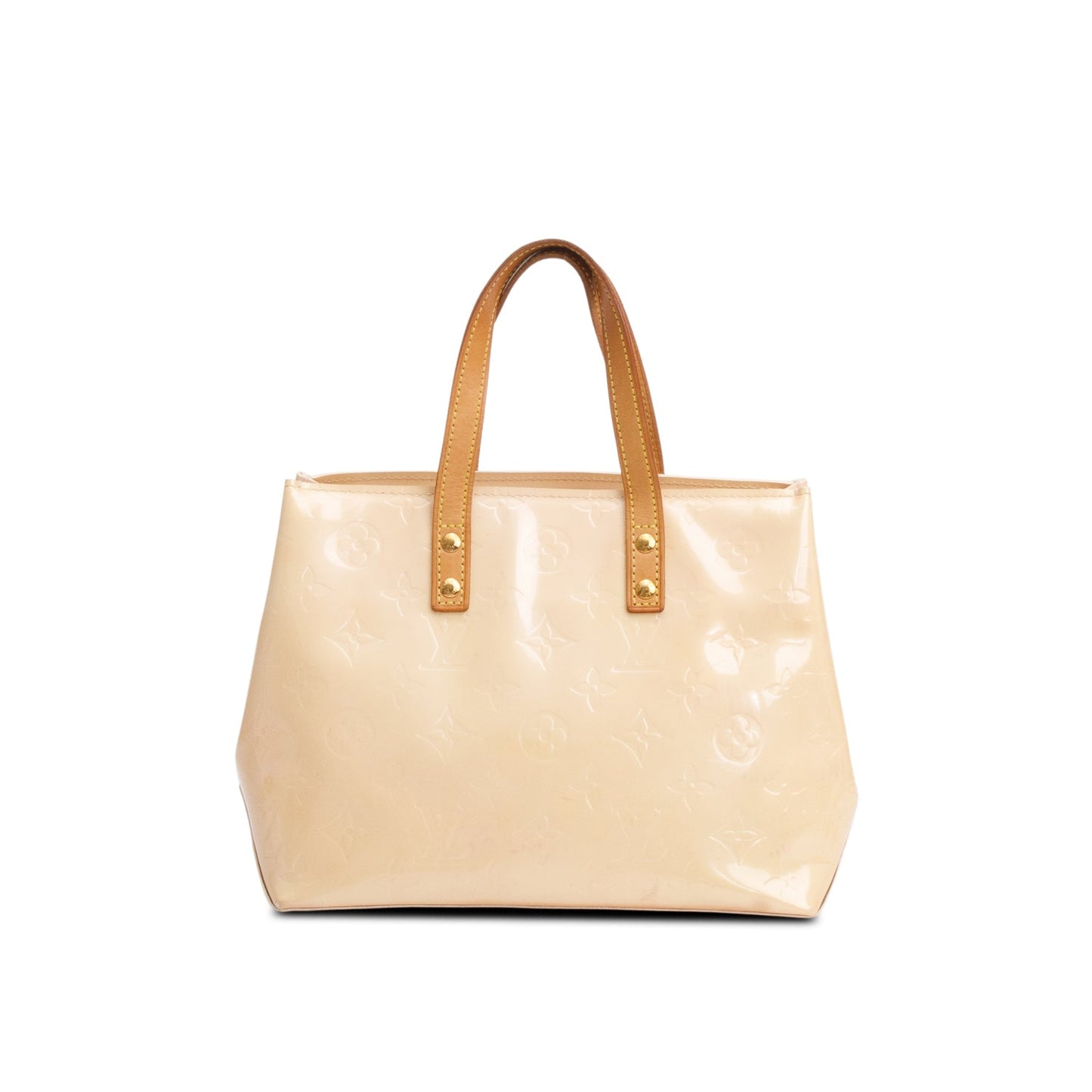 Louis Vuitton Beige Monogram Vernis Reade PM