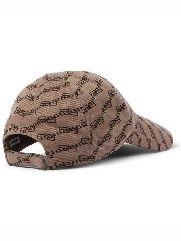 Luxury Balenciaga Trending 2025 BB Monogram Cotton Drill Ball Cap Beige