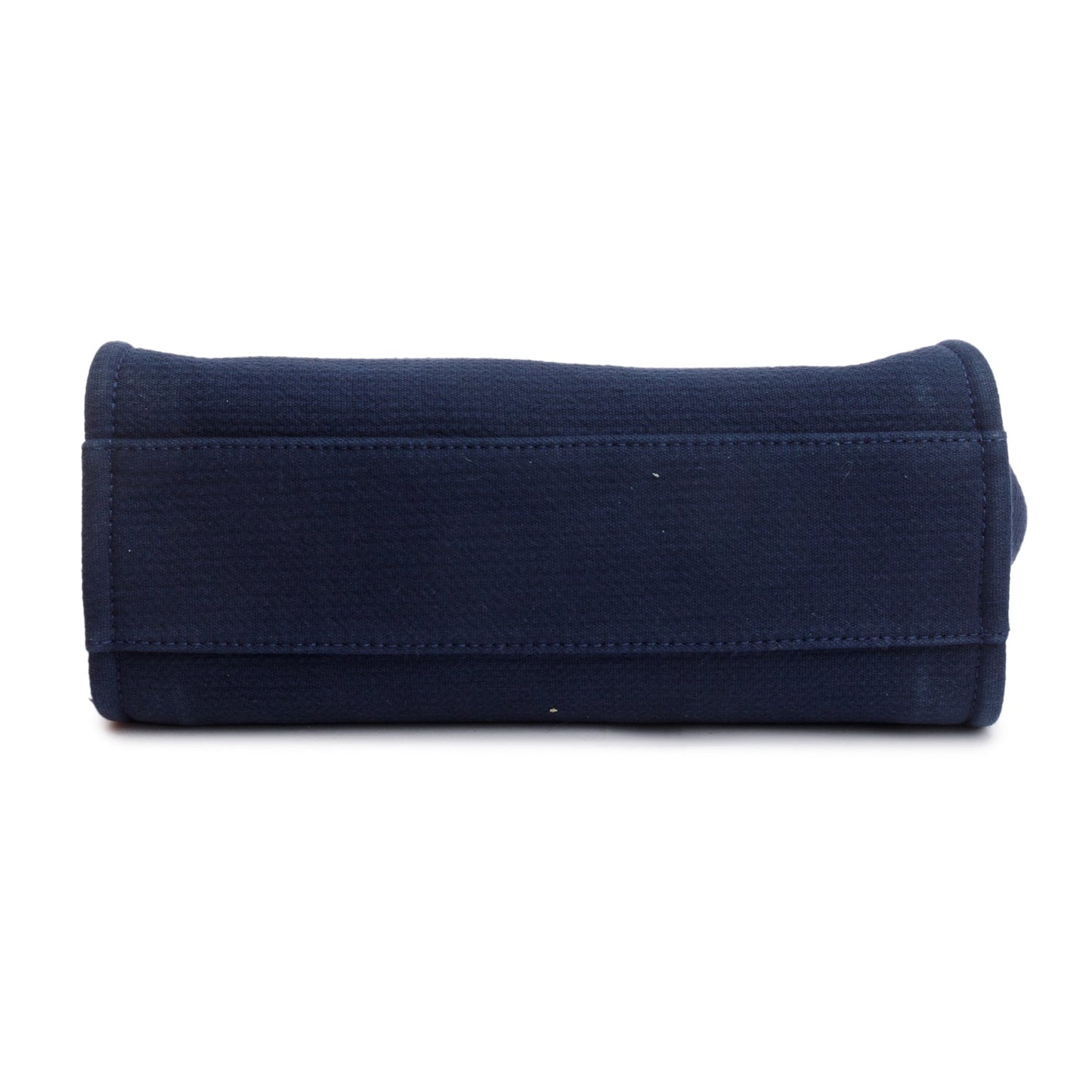 Chanel Navy Mixed Fibers Small Deauville Tote