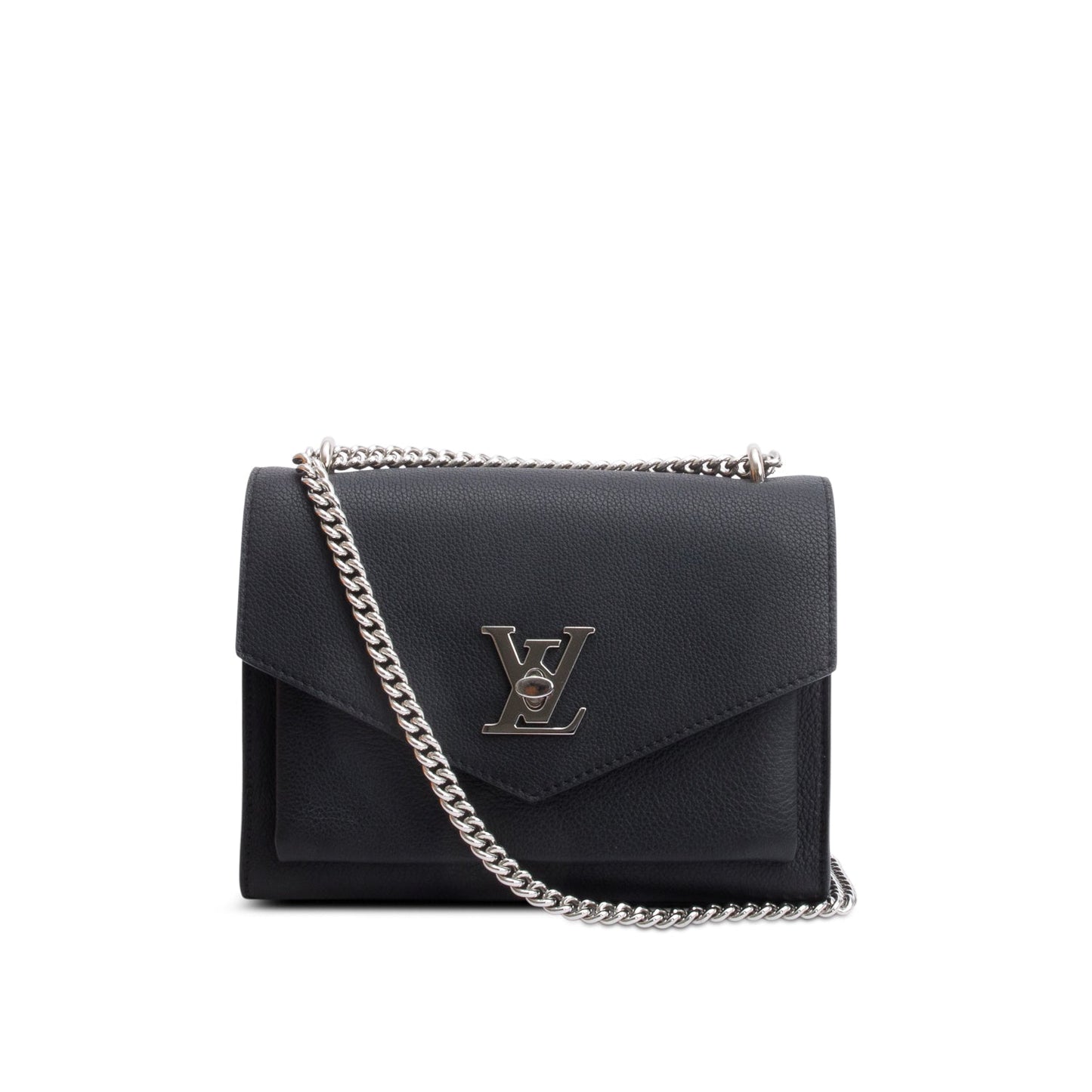 Louis Vuitton Black Soft Calf Leather MyLockMe Chain Bag