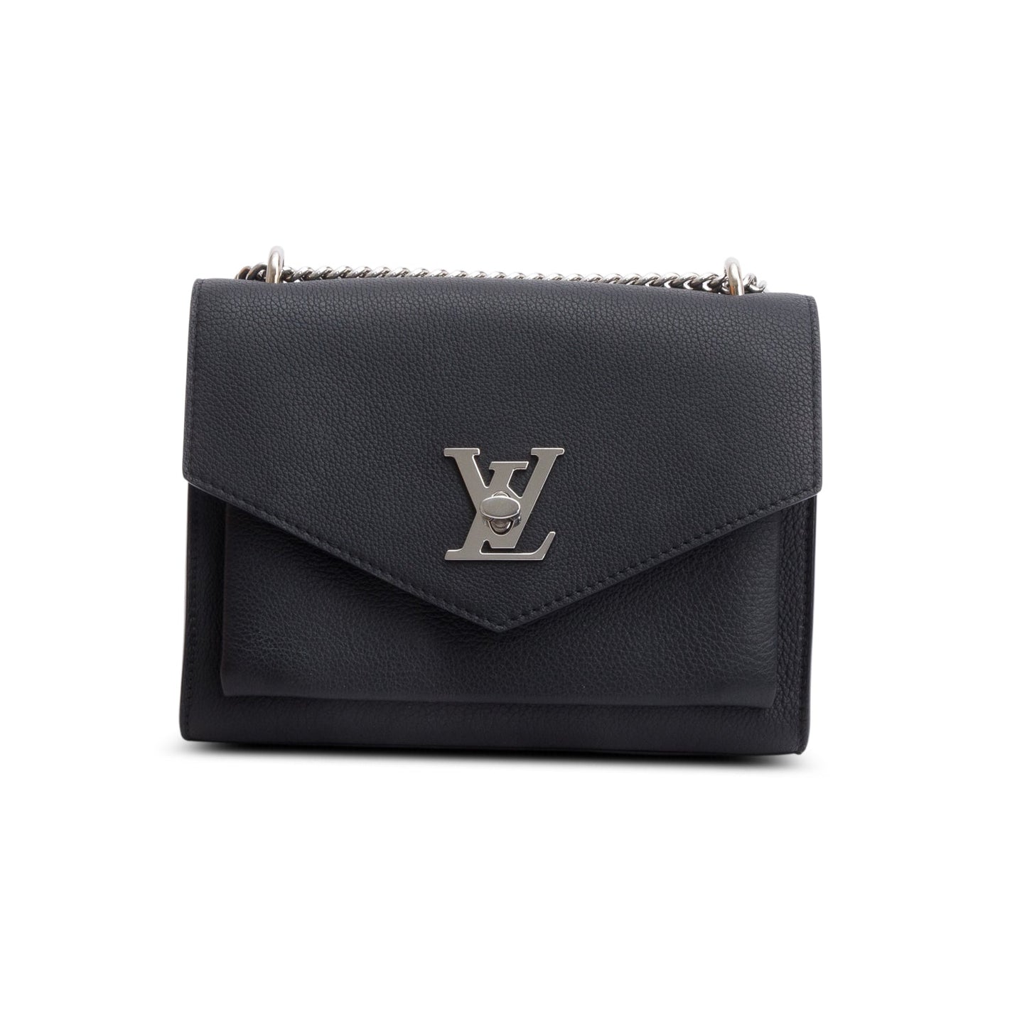 Louis Vuitton Black Soft Calf Leather MyLockMe Chain Bag