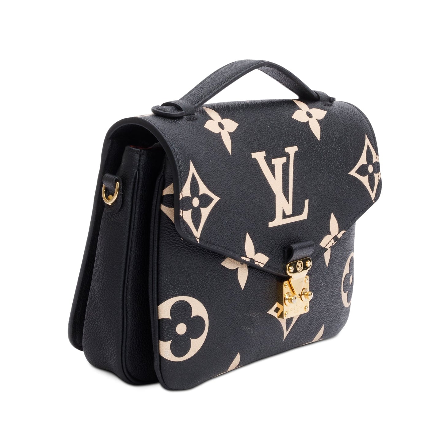 Louis Vuitton Black/Beige Bicolor Monogram Empreinte Leather Pochette Metis