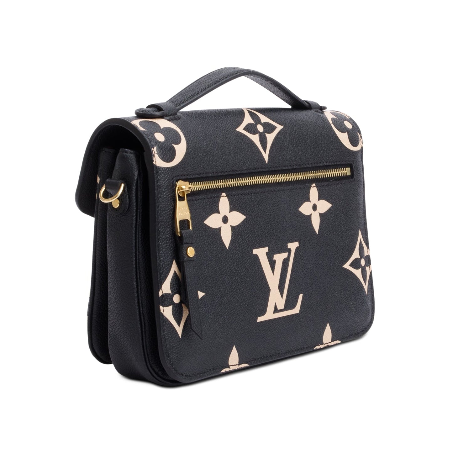 Louis Vuitton Black/Beige Bicolor Monogram Empreinte Leather Pochette Metis