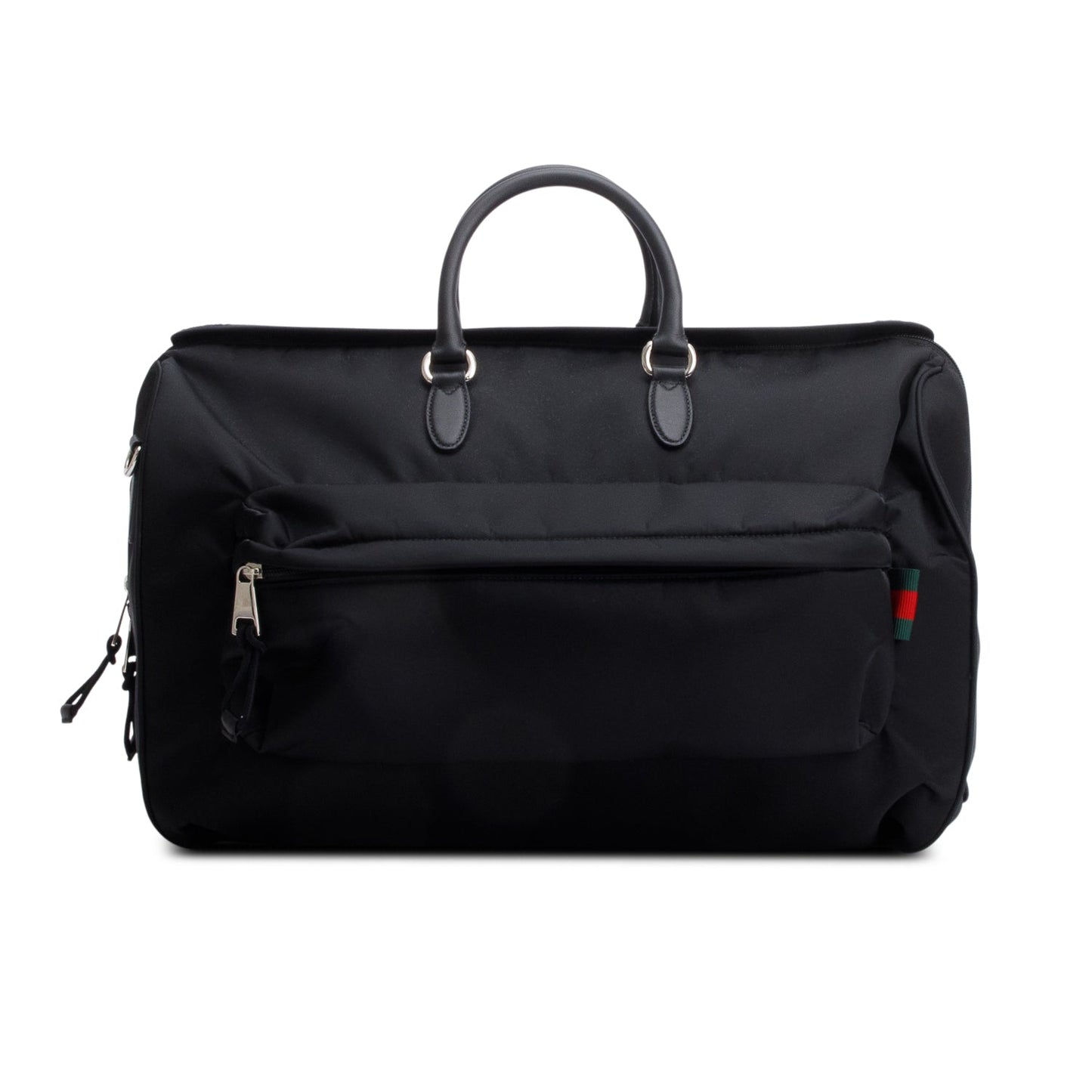 Gucci Black Nylon Web Large Duffle Bag