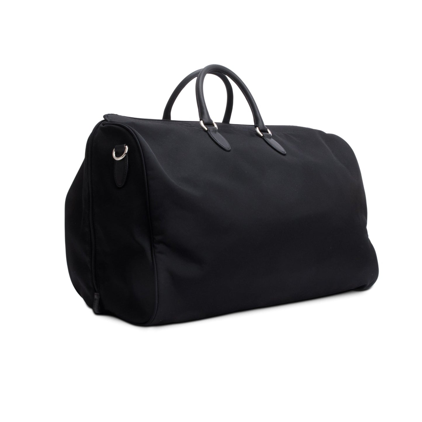 Gucci Black Nylon Web Large Duffle Bag
