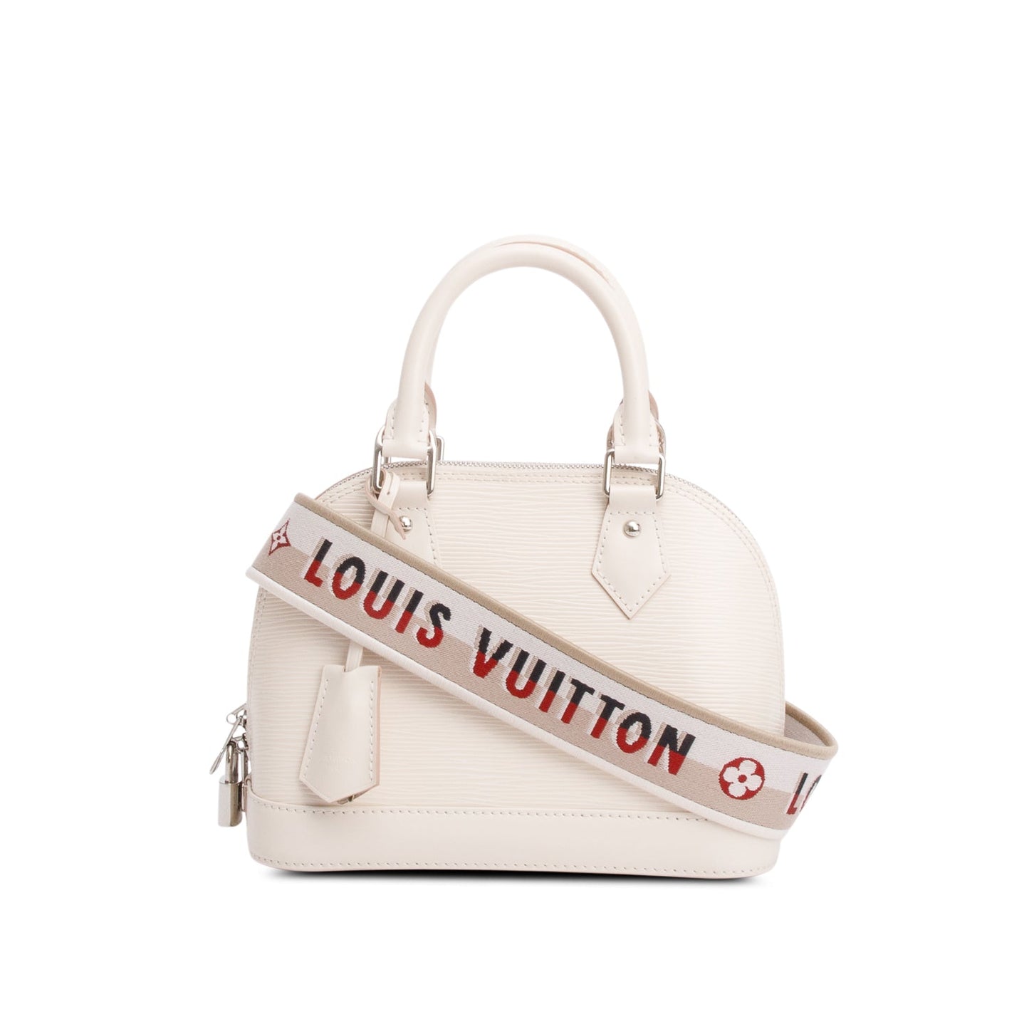 Louis Vuitton White Epi Leather Alma BB