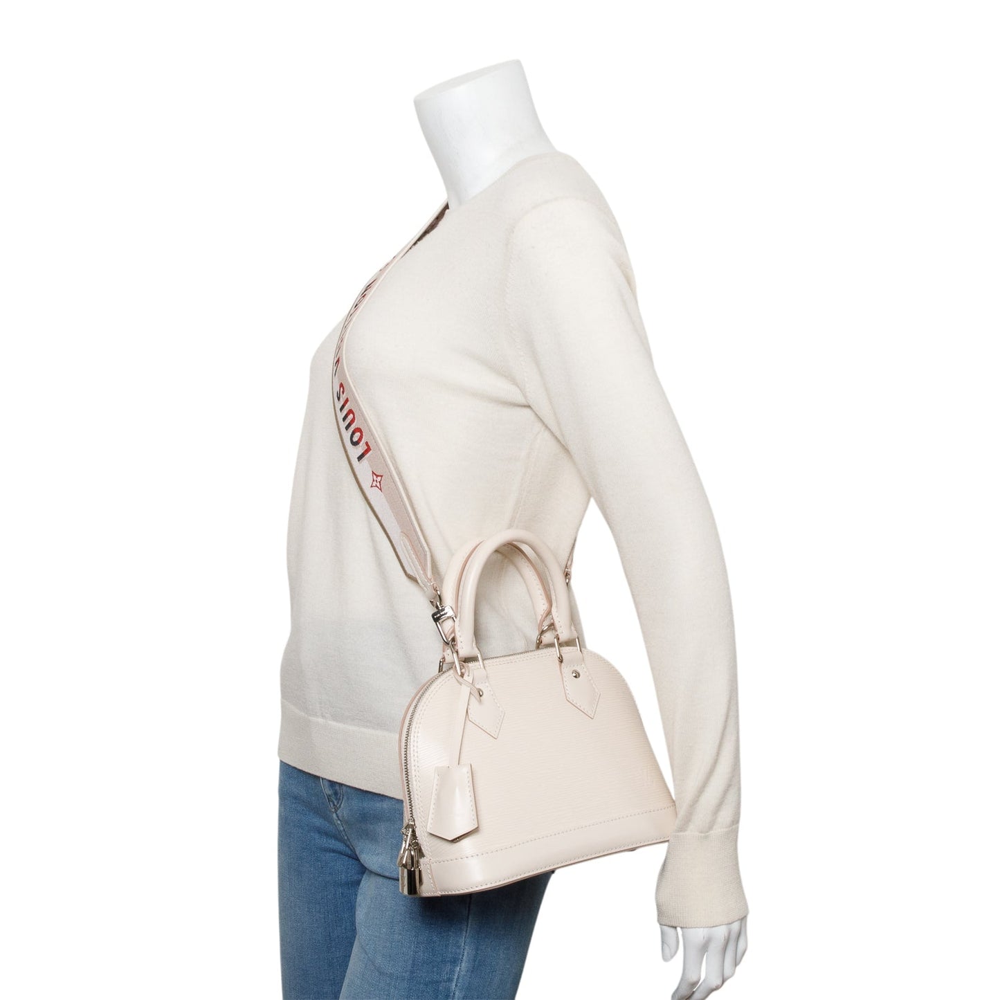 Louis Vuitton White Epi Leather Alma BB