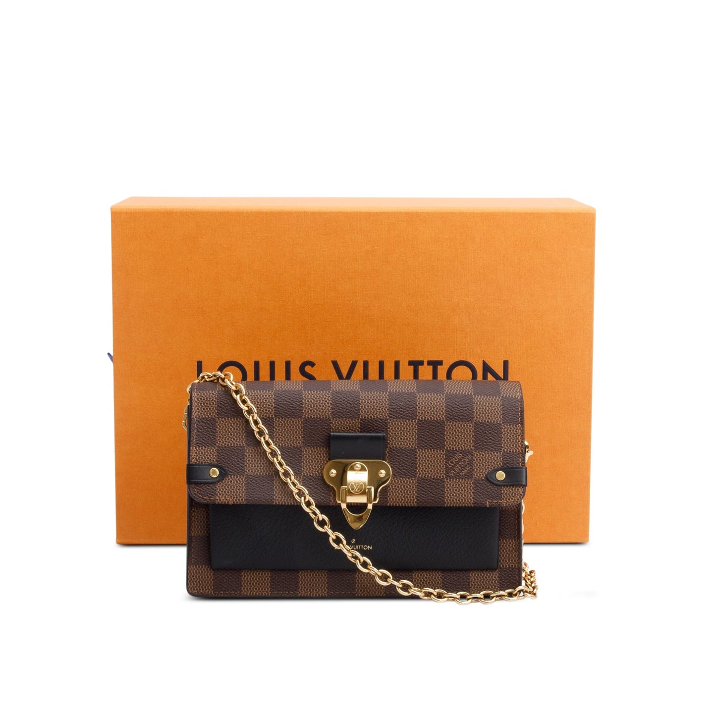 Louis Vuitton 2022 Damier Ebene Vavin Chain Wallet
