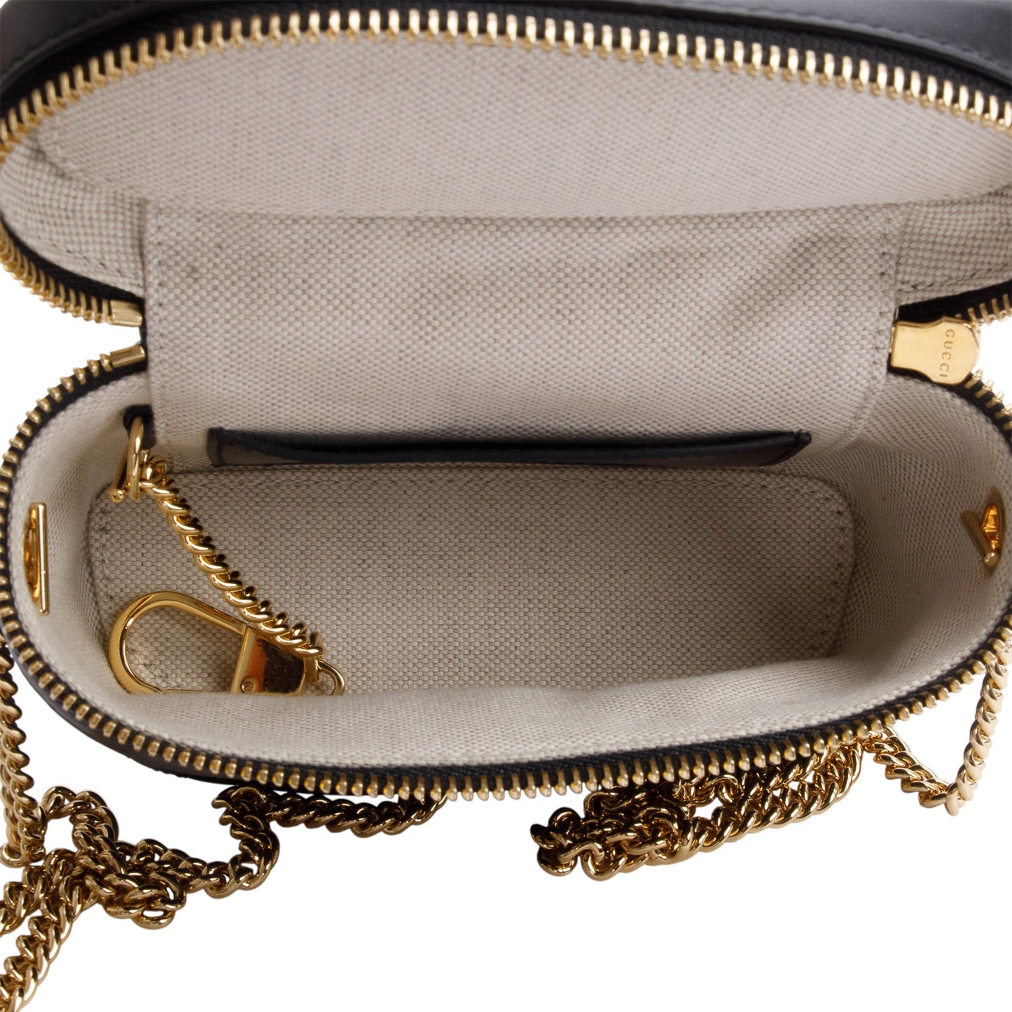 Gucci Black Calfskin GG Matelasse Leather Mini Top Handle Bag
