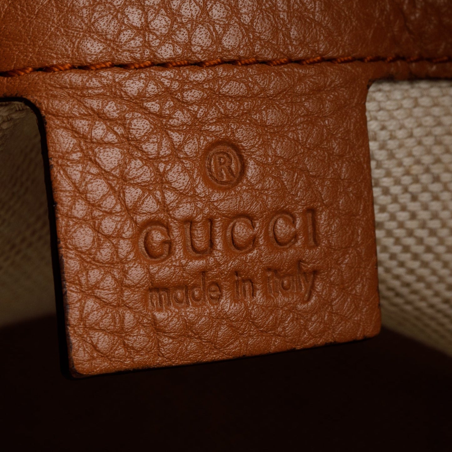 Gucci Brown Cellarius Calfksin Leather Small Soho Top Handle Satchel