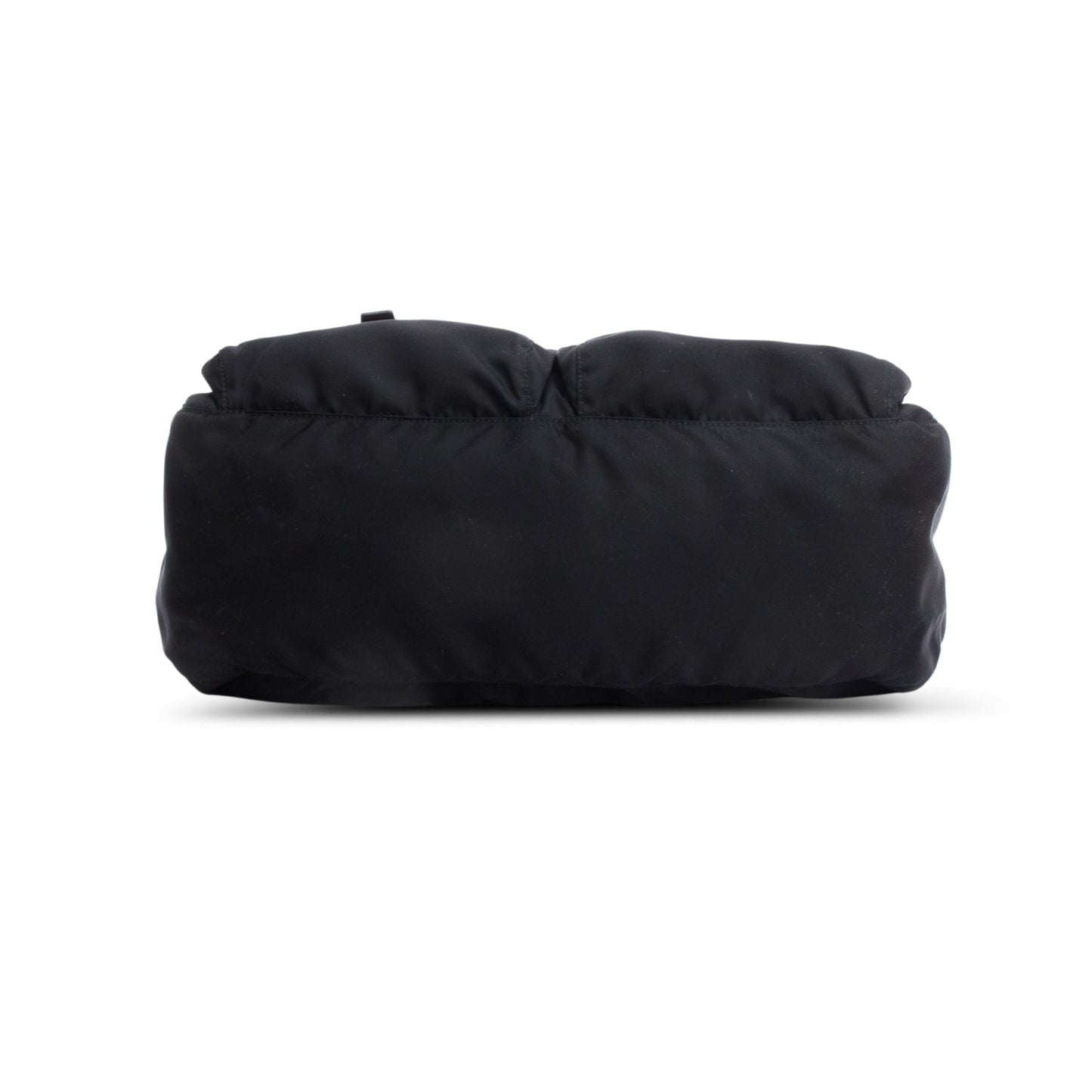 Prada Black Nylon Vela Sport Buckle Messenger Bag