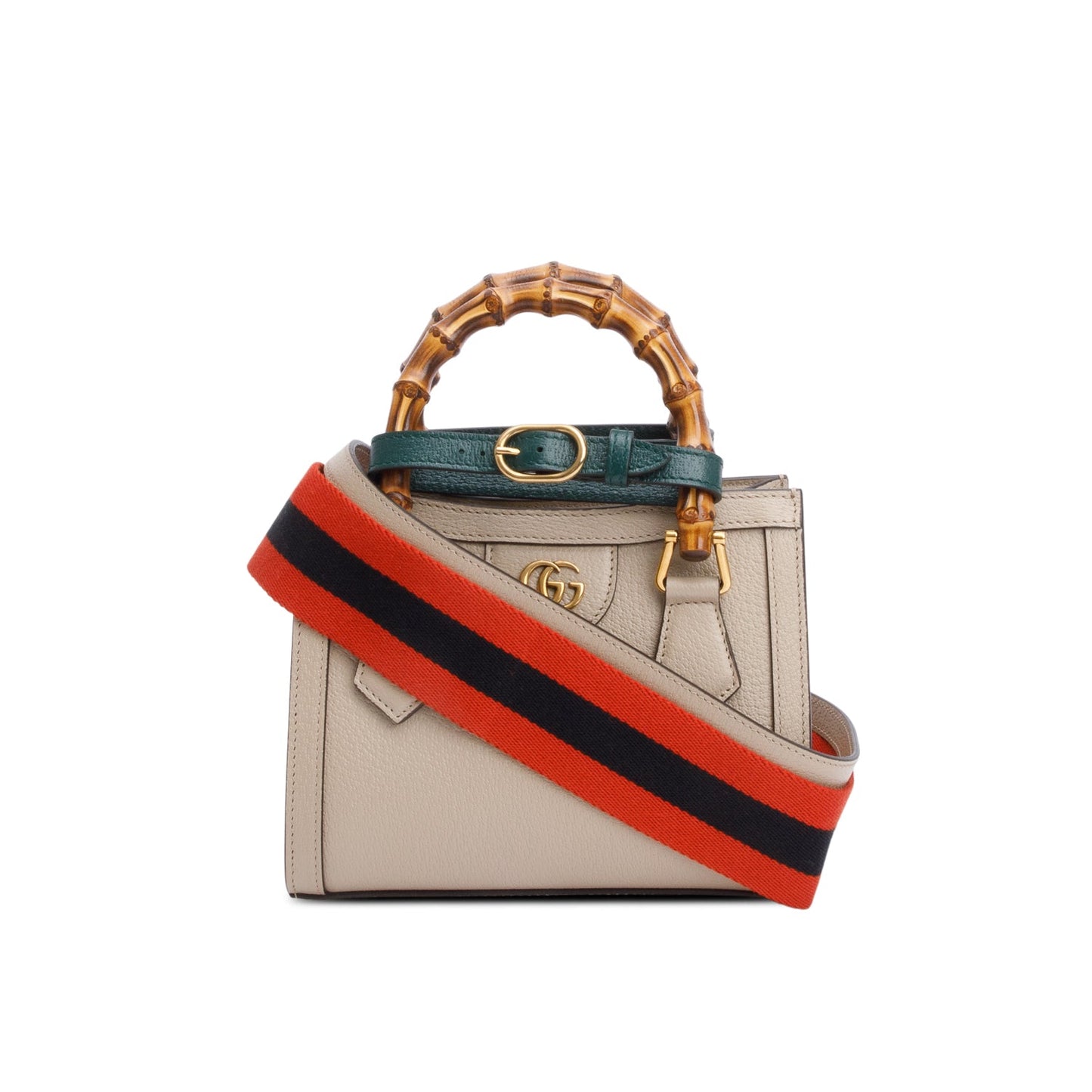 Gucci Taupe Calfskin Leather Diana Small Tote Bag