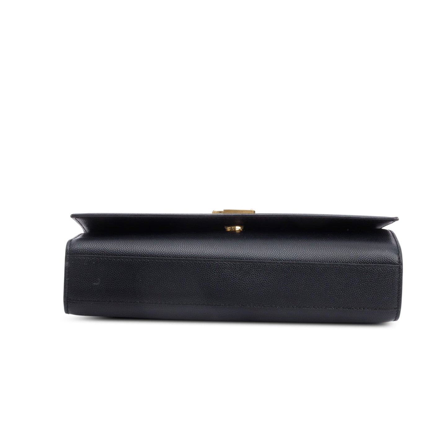 Saint Laurent Black Grain De Poudre Leather Medium Kate Bag