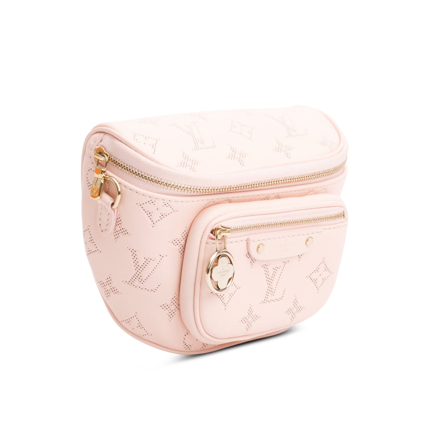 Louis Vuitton Pink Monogram Soft Calf Leather Special Edition Flower Mini Bumbag