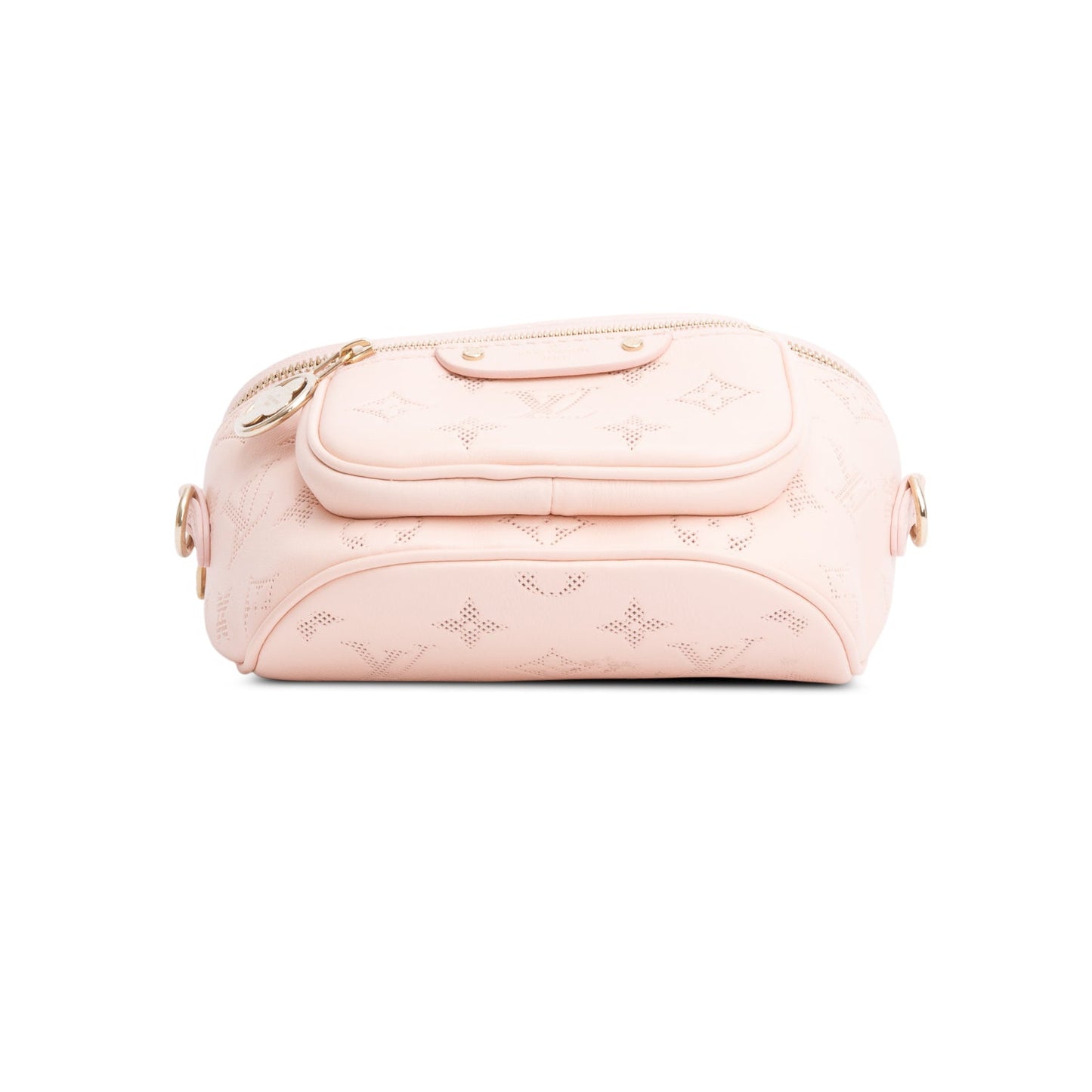 Louis Vuitton Pink Monogram Soft Calf Leather Special Edition Flower Mini Bumbag