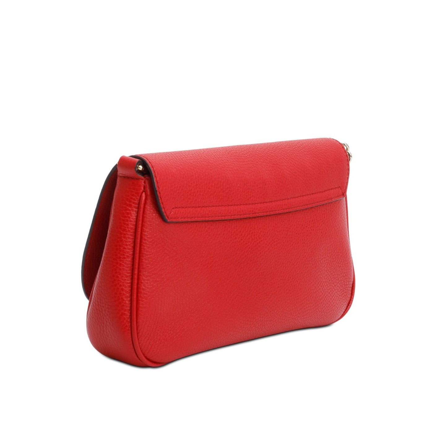 Gucci Red Leather Medium Soho Flap Chain Crossbody Bag