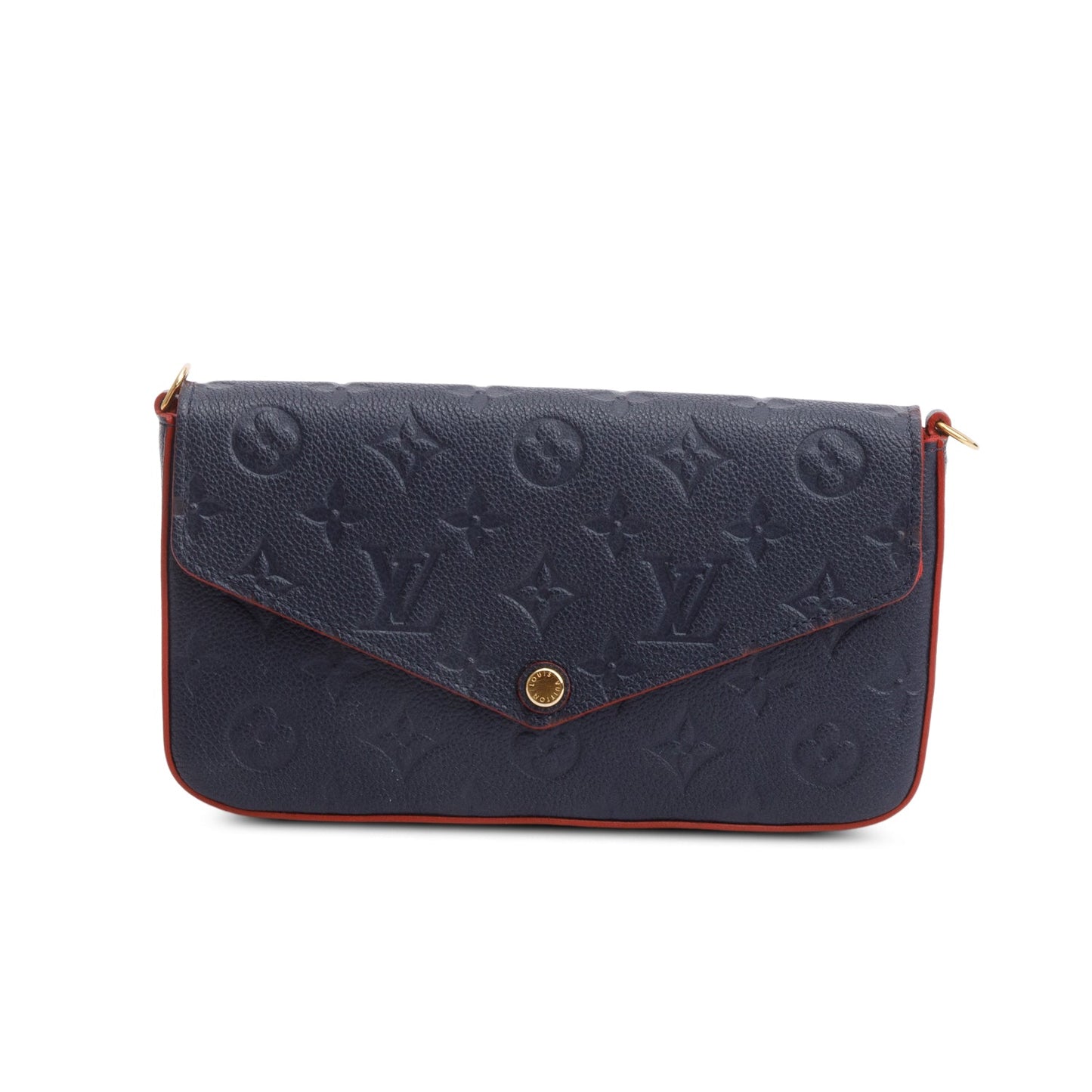 Louis Vuitton Marine Rouge Monogram Empreinte Leather Felicie Pochette