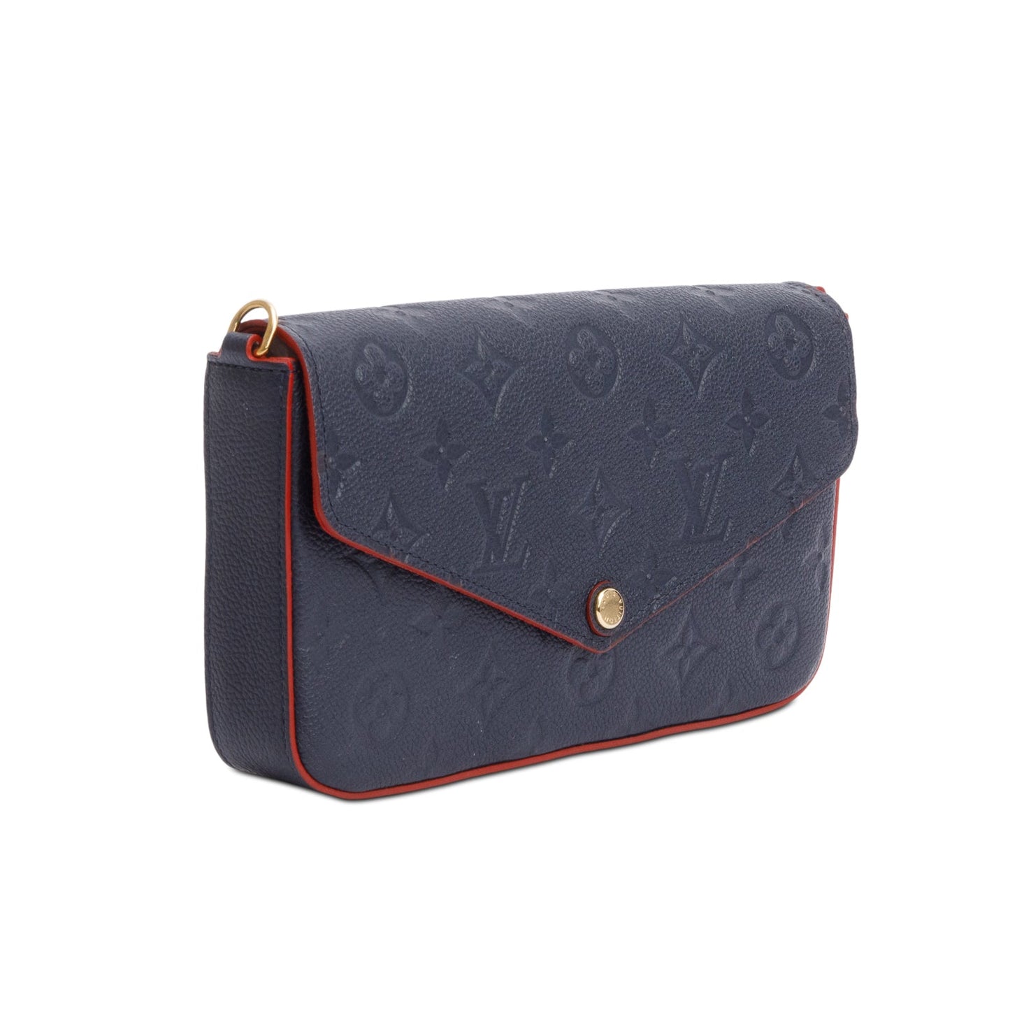 Louis Vuitton Marine Rouge Monogram Empreinte Leather Felicie Pochette
