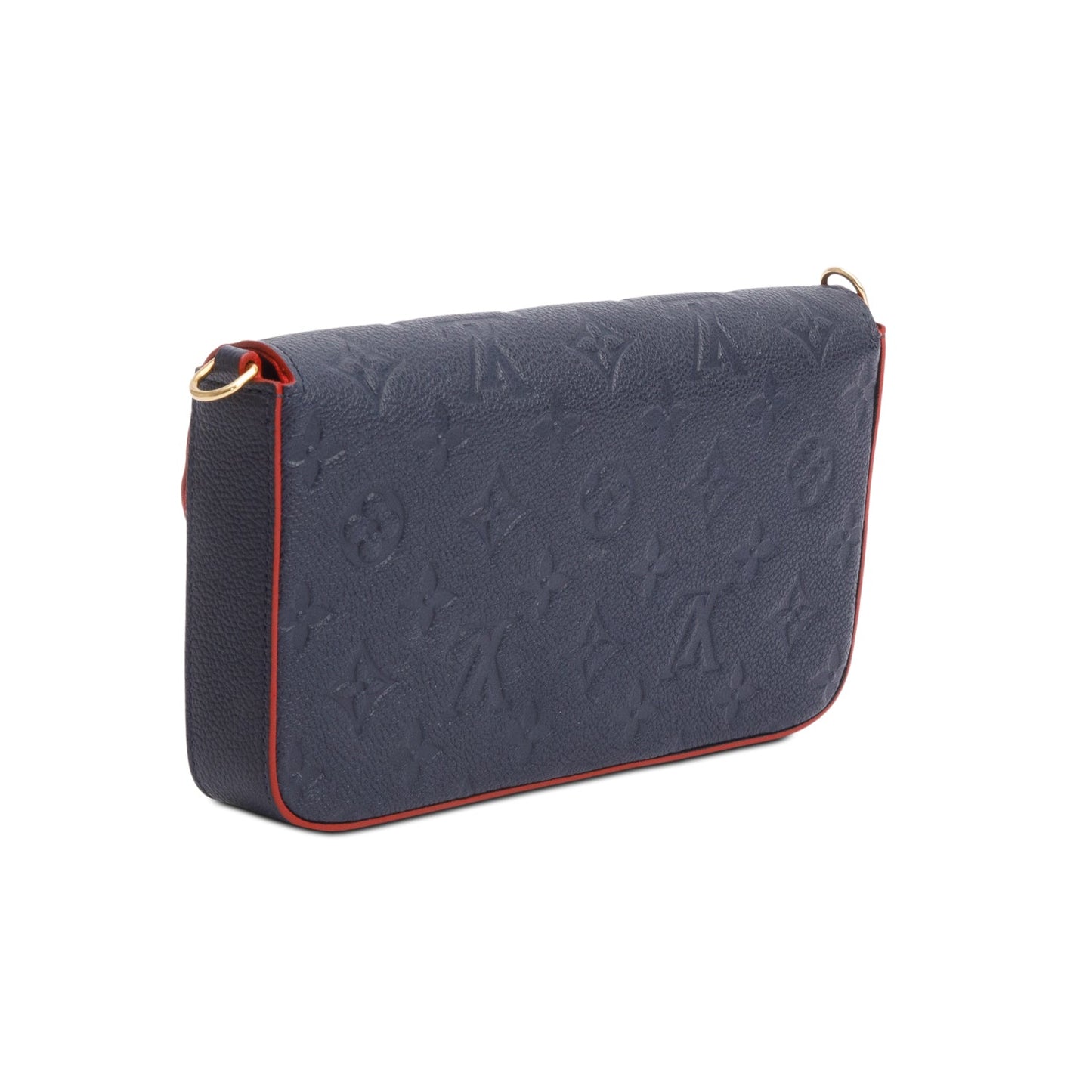 Louis Vuitton Marine Rouge Monogram Empreinte Leather Felicie Pochette