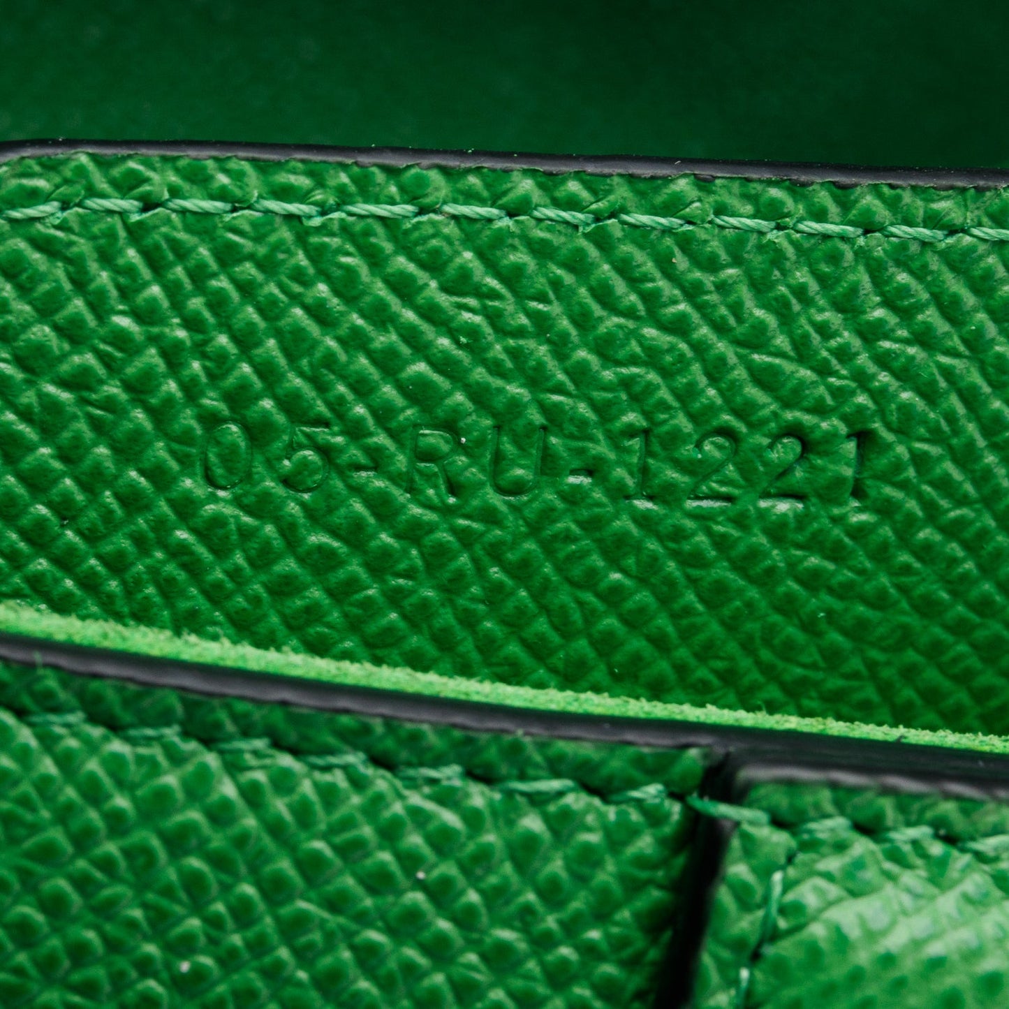 Christian Dior 2021 Green Grained Calfskin Leather Medium Saddle Bag