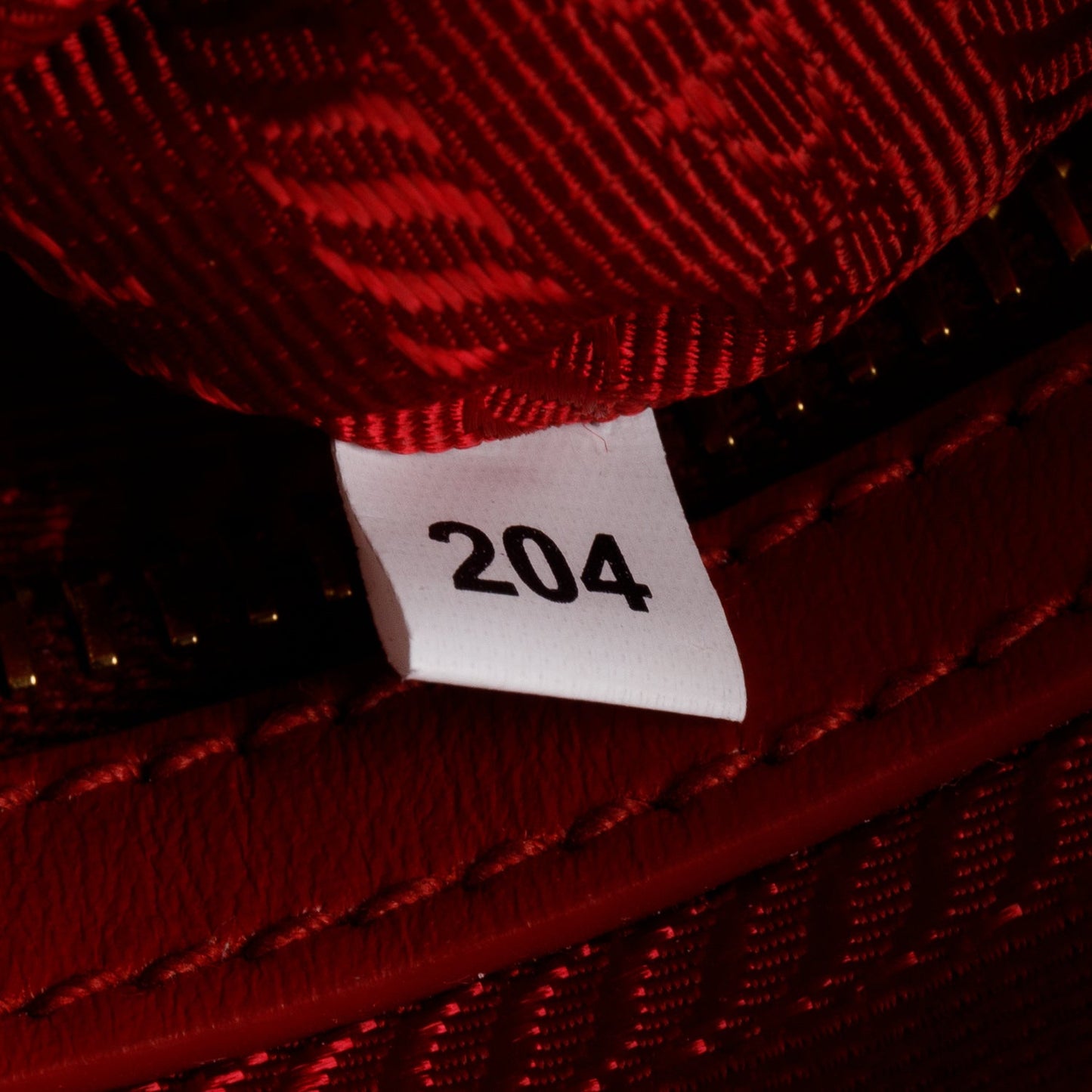 Prada Red Soft Calf Leather Tessuto Nylon Small Double Zip Crossbody Bag