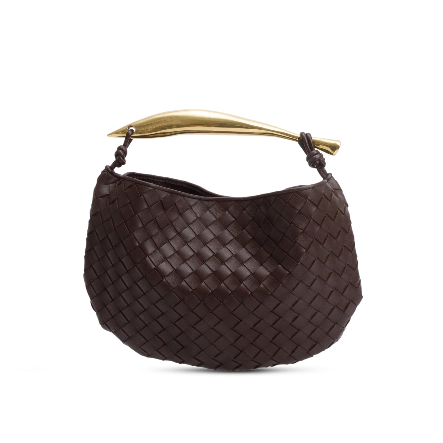 Bottega Veneta Brown Intrecciato Lambskin Leather Classic Sardine Bag