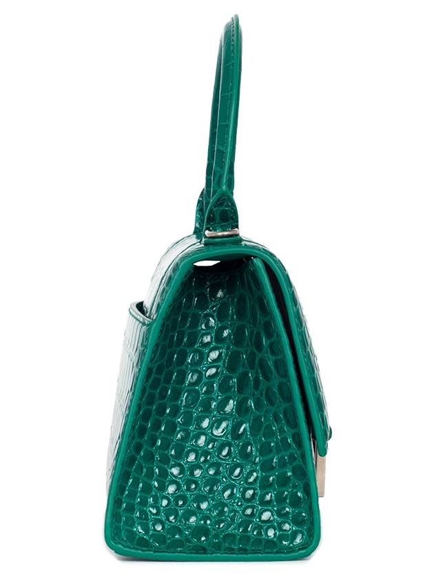 Luxury Balenciaga Trending 2025 Hourglass Crocodile Small Tote Bag Green