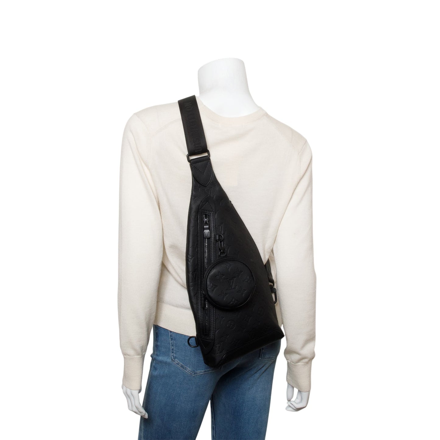 Louis Vuitton Black Monogram Shadow Duo Slingbag