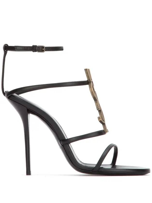 Luxury Saint Laurent Trending 2025 Women's Sassandra Sandals Heels Black